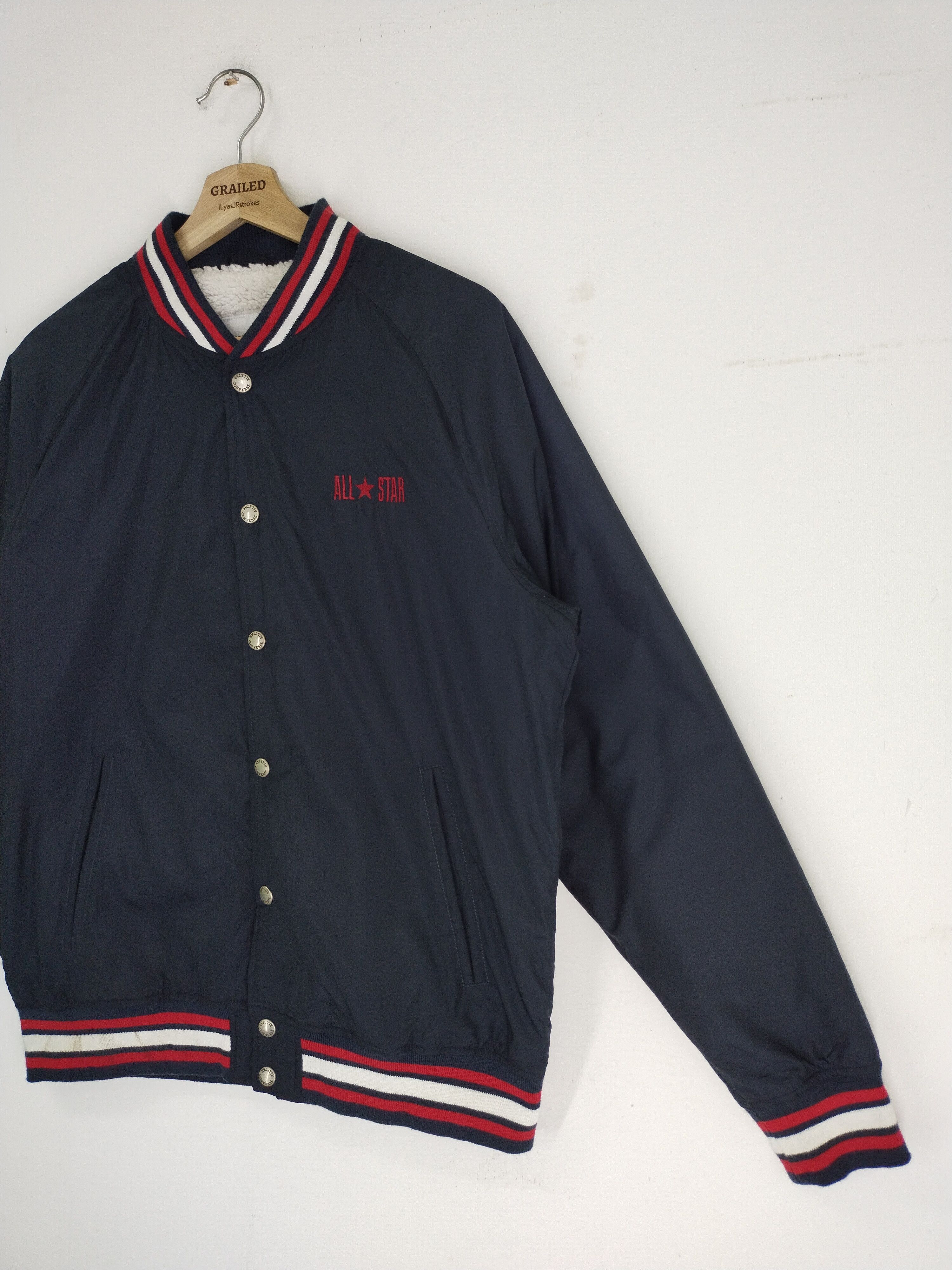 Converse × Japanese Brand VINTAGE CONVERSE VARSITY JACKET Size US L / EU 52-54 / 3 - 3 Thumbnail