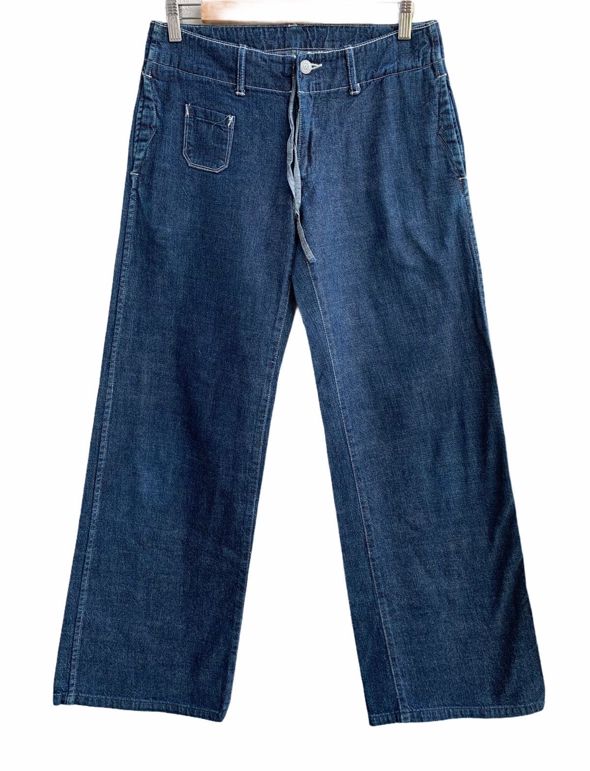 45rpm Japanese Brand 45RPM Wide Baggy Denim Pants Size US 30 / EU 46 - 1 Thumbnail