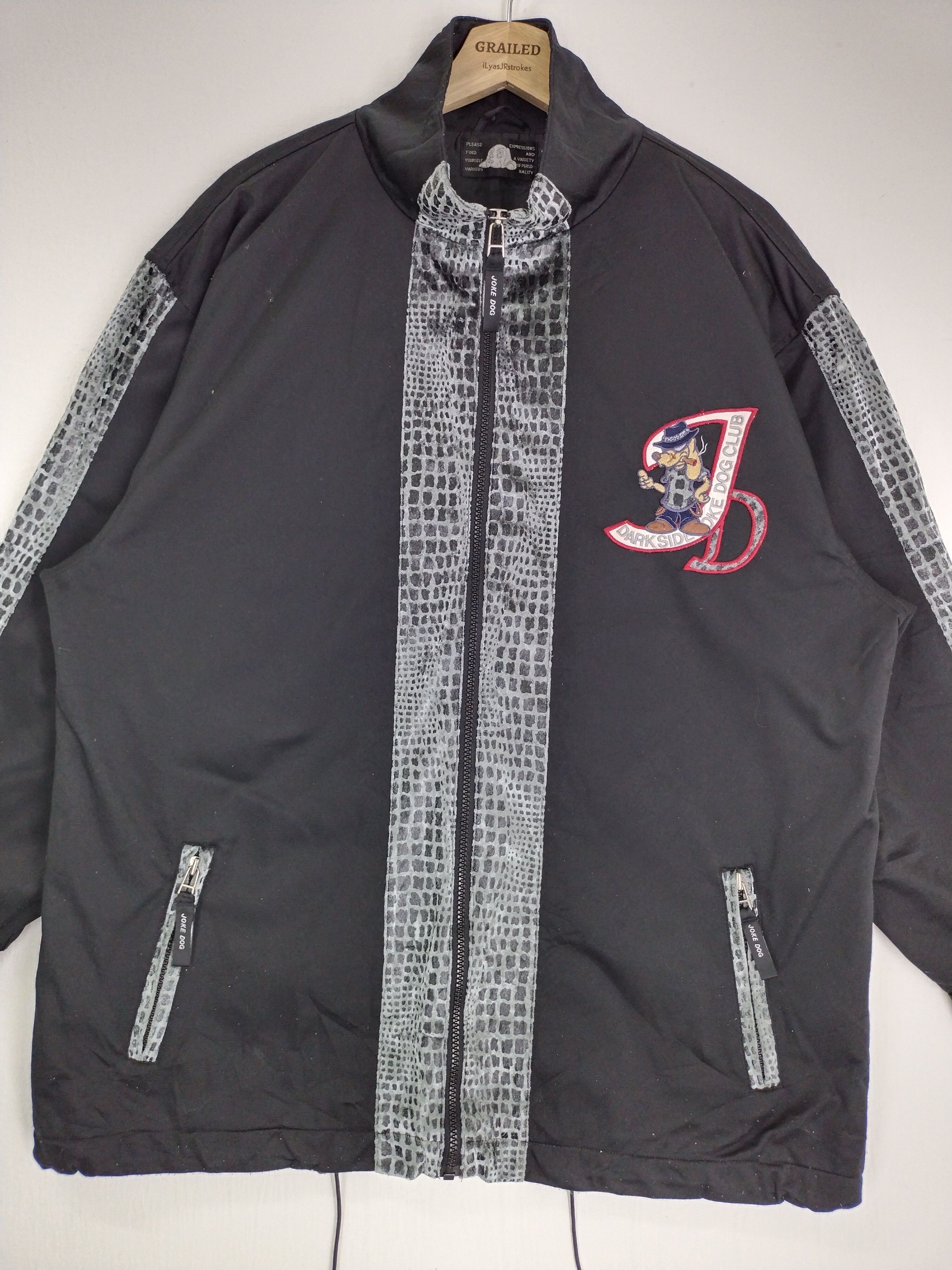 Japanese Brand VINTAGE DARK SIDE JOKE DOGS CLUB LIGHT JACKET Size US M / EU 48-50 / 2 - 6 Thumbnail