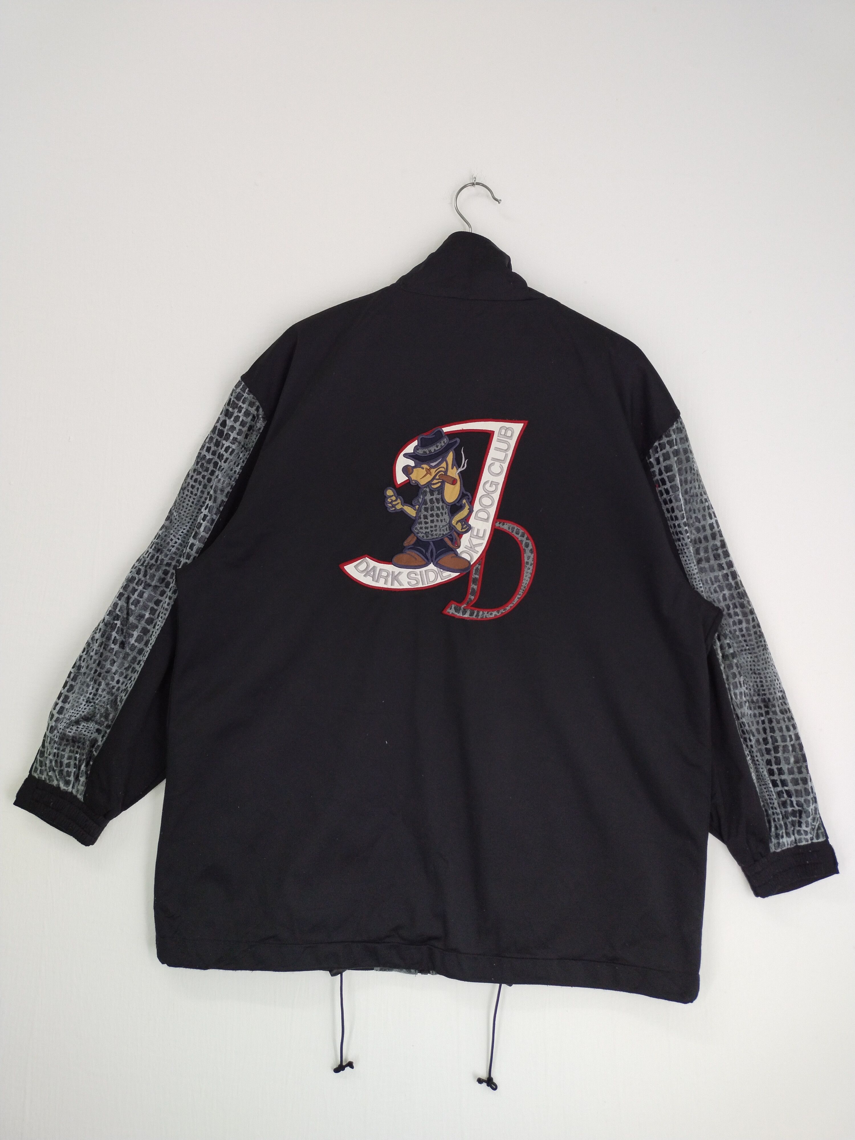 Japanese Brand VINTAGE DARK SIDE JOKE DOGS CLUB LIGHT JACKET Size US M / EU 48-50 / 2 - 9 Thumbnail