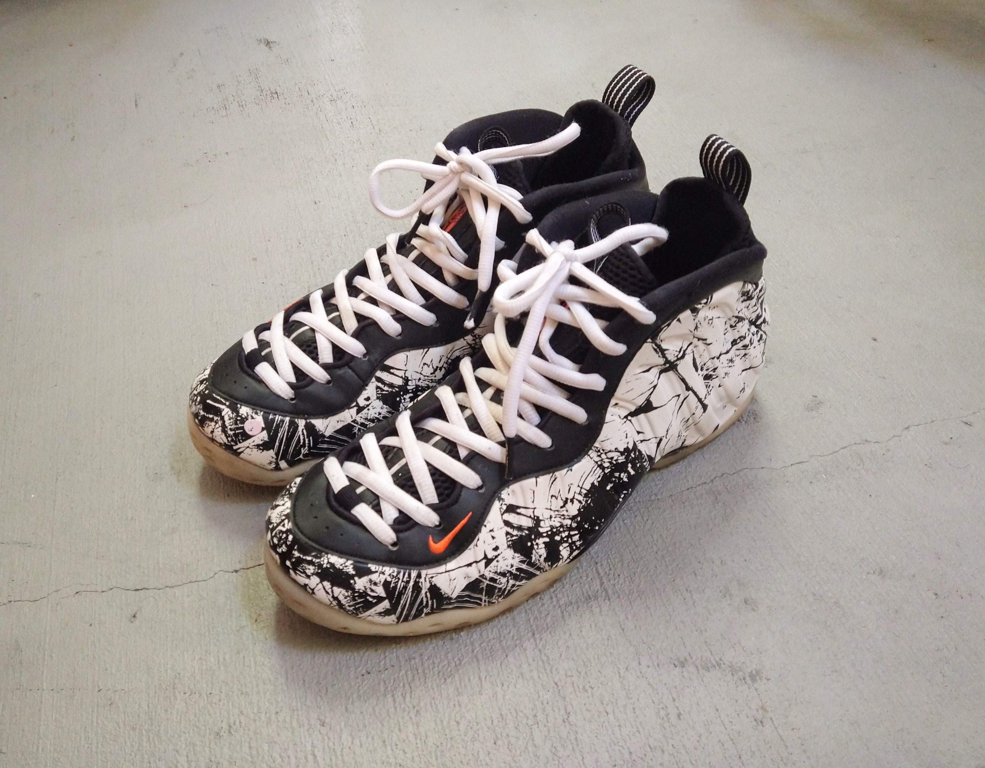 image of Nike Air Foamposite One Shattered Backboard 10.5 314996-013 Shoes in Black/White, Men's
