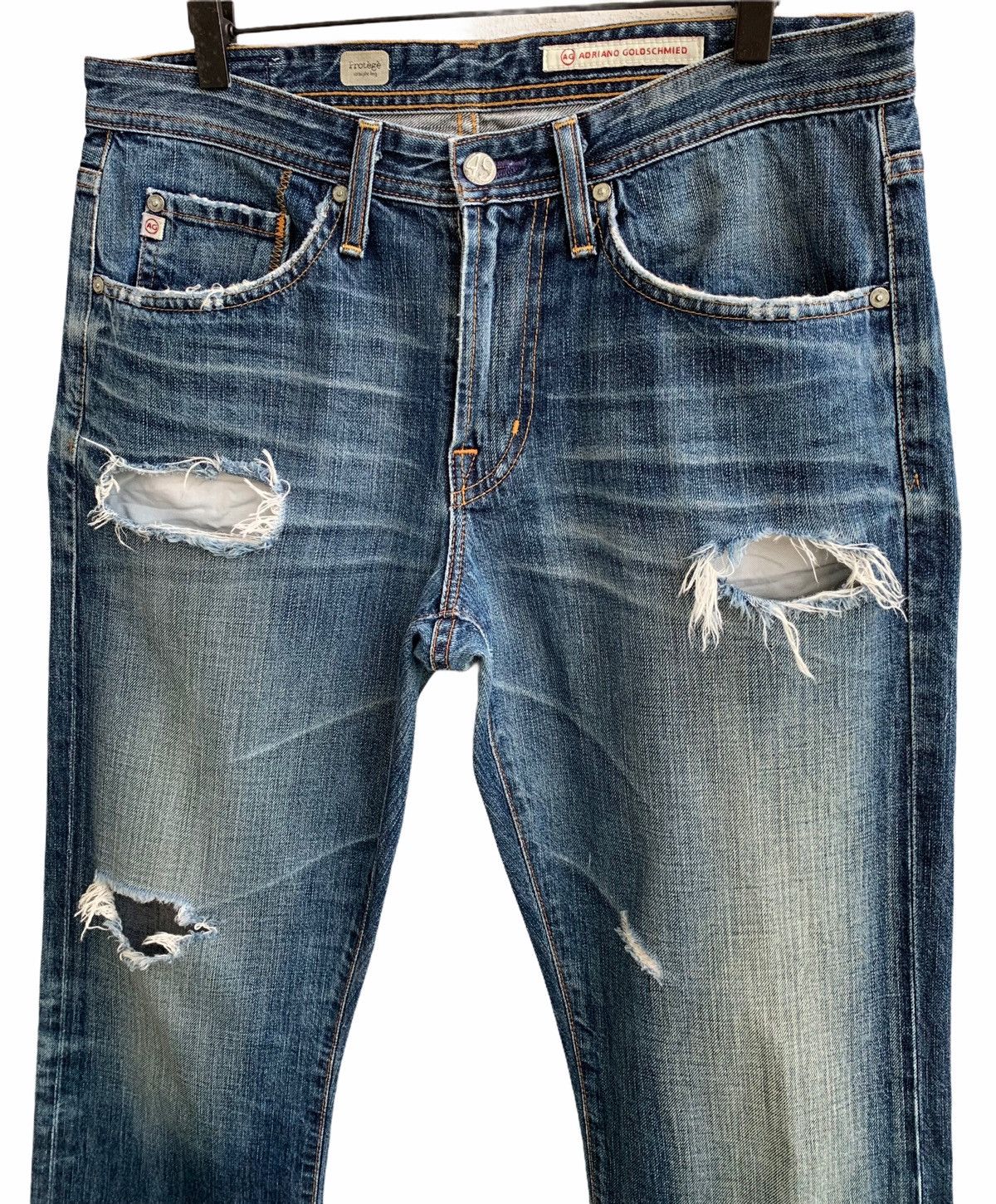 AG Adriano Goldschmied AG Adriana GoldSchmied Butler program Distroyed Denim Size US 32 / EU 48 - 6 Thumbnail