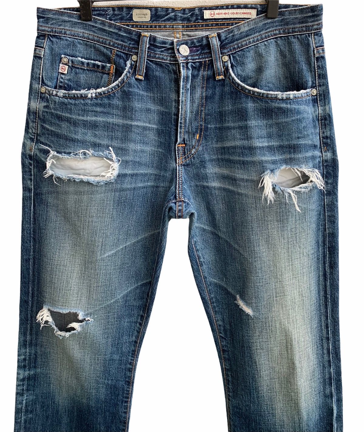 AG Adriano Goldschmied AG Adriana GoldSchmied Butler program Distroyed Denim Size US 32 / EU 48 - 7 Thumbnail