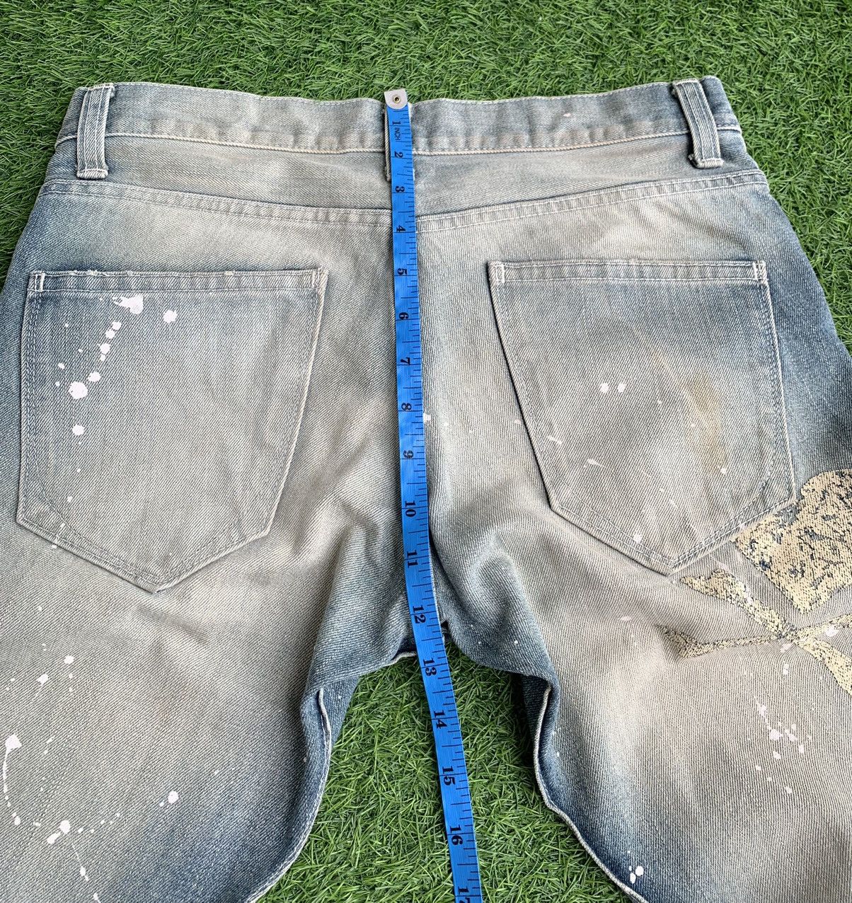 10 Deep Japanese Brand DEEP Splatter Paint Spike Denim Pants Size US 32 / EU 48 - 16 Thumbnail