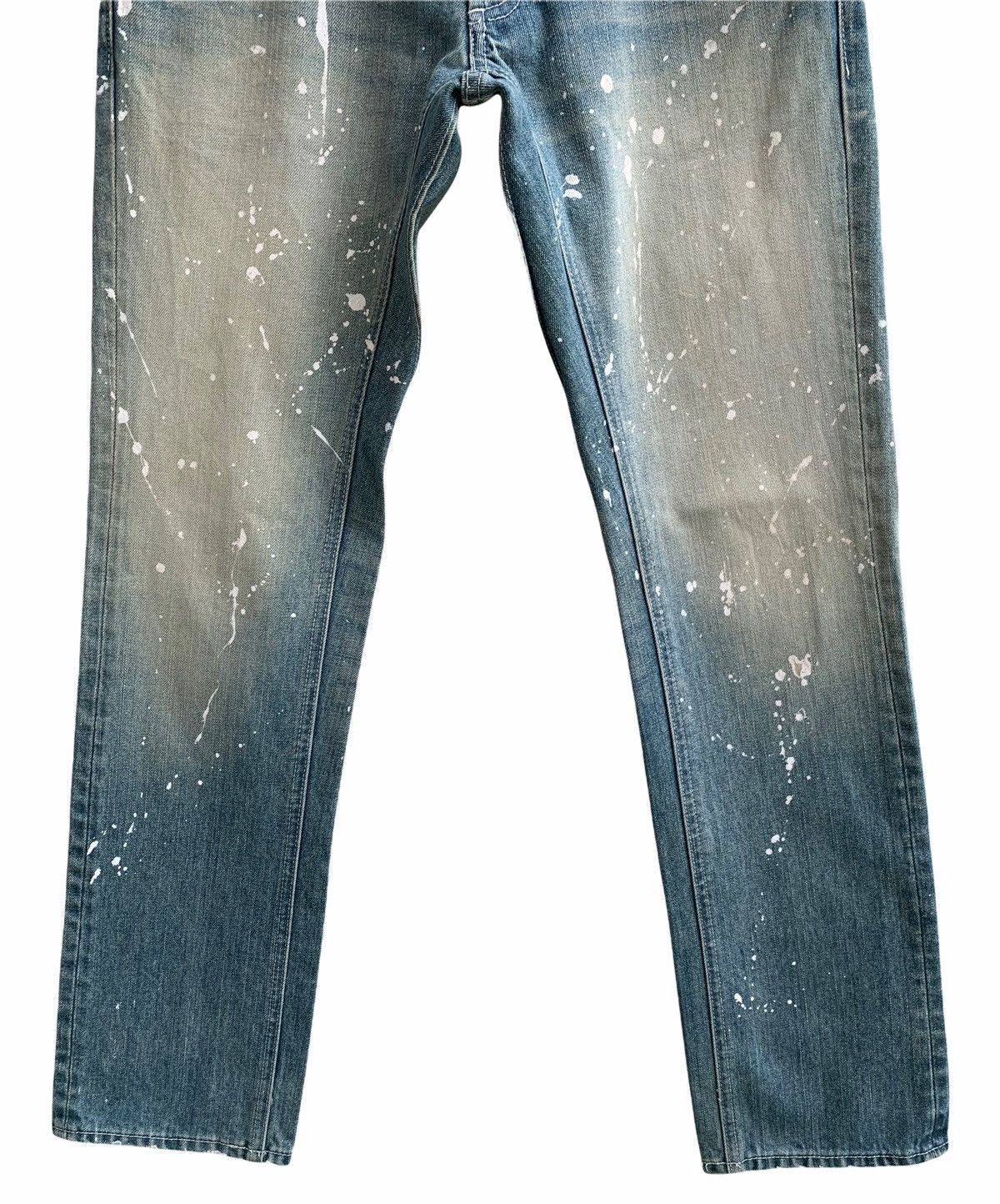 10 Deep Japanese Brand DEEP Splatter Paint Spike Denim Pants Size US 32 / EU 48 - 3 Thumbnail