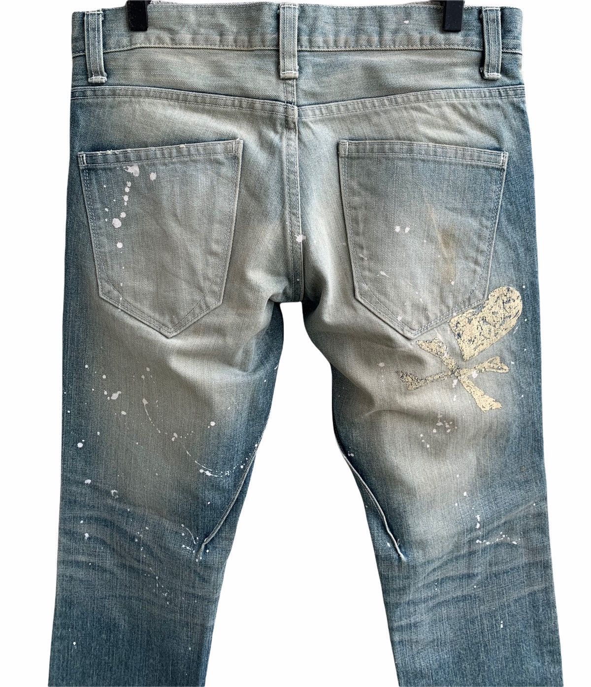 10 Deep Japanese Brand DEEP Splatter Paint Spike Denim Pants Size US 32 / EU 48 - 5 Thumbnail