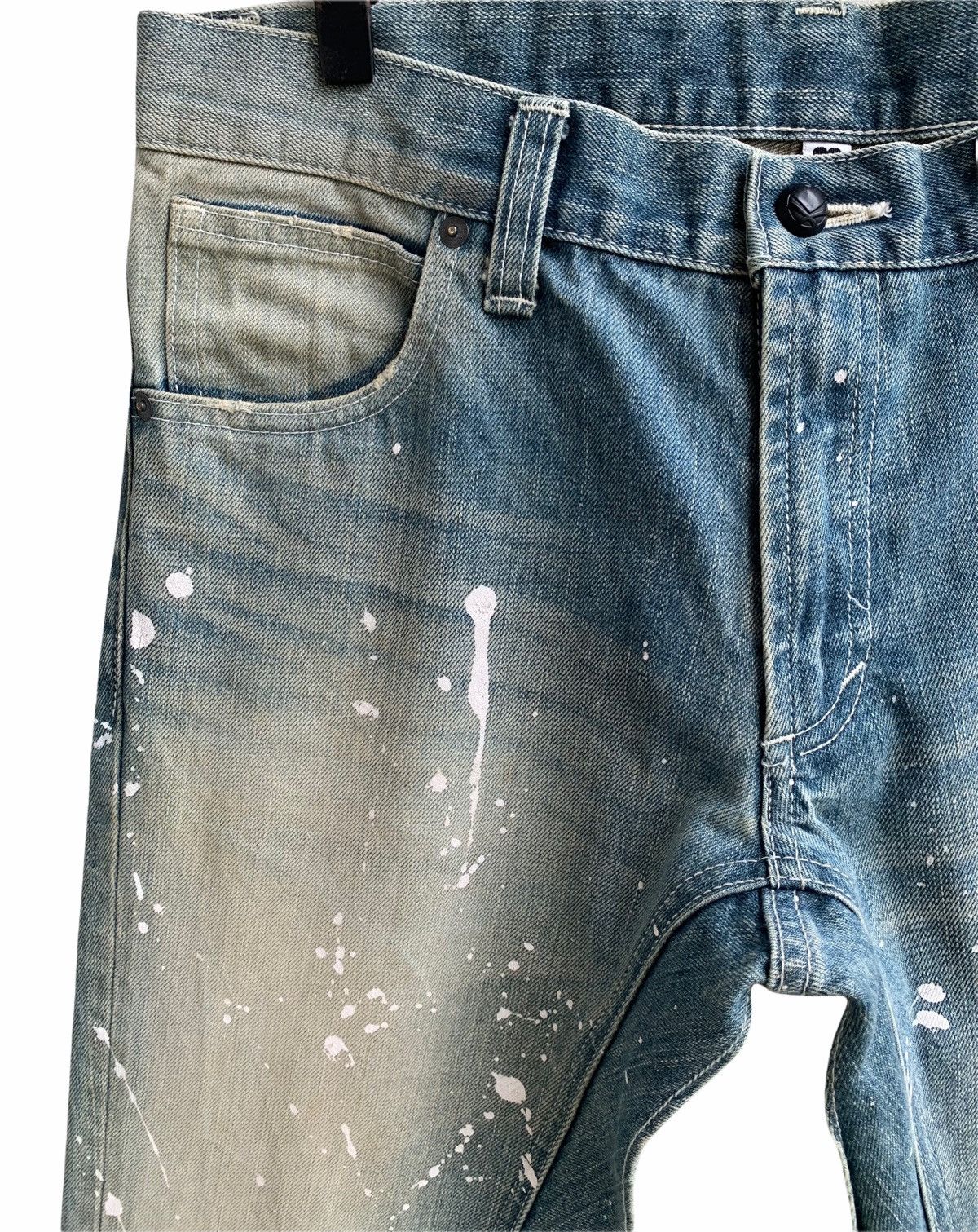 10 Deep Japanese Brand DEEP Splatter Paint Spike Denim Pants Size US 32 / EU 48 - 7 Thumbnail