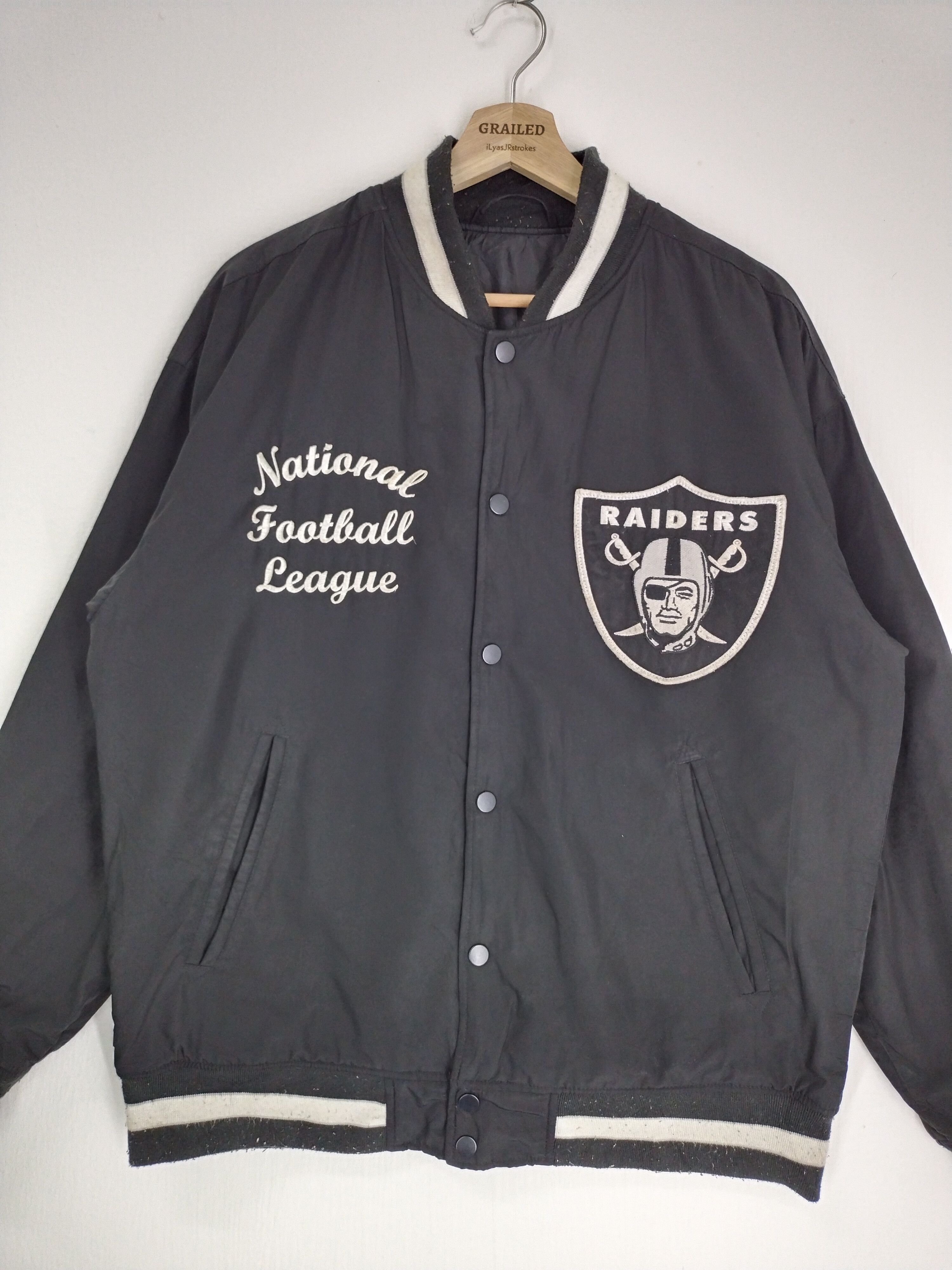 NFL VINTAGE NFL RAIDERS BOMBER JACKET Size US L / EU 52-54 / 3 - 1 Thumbnail