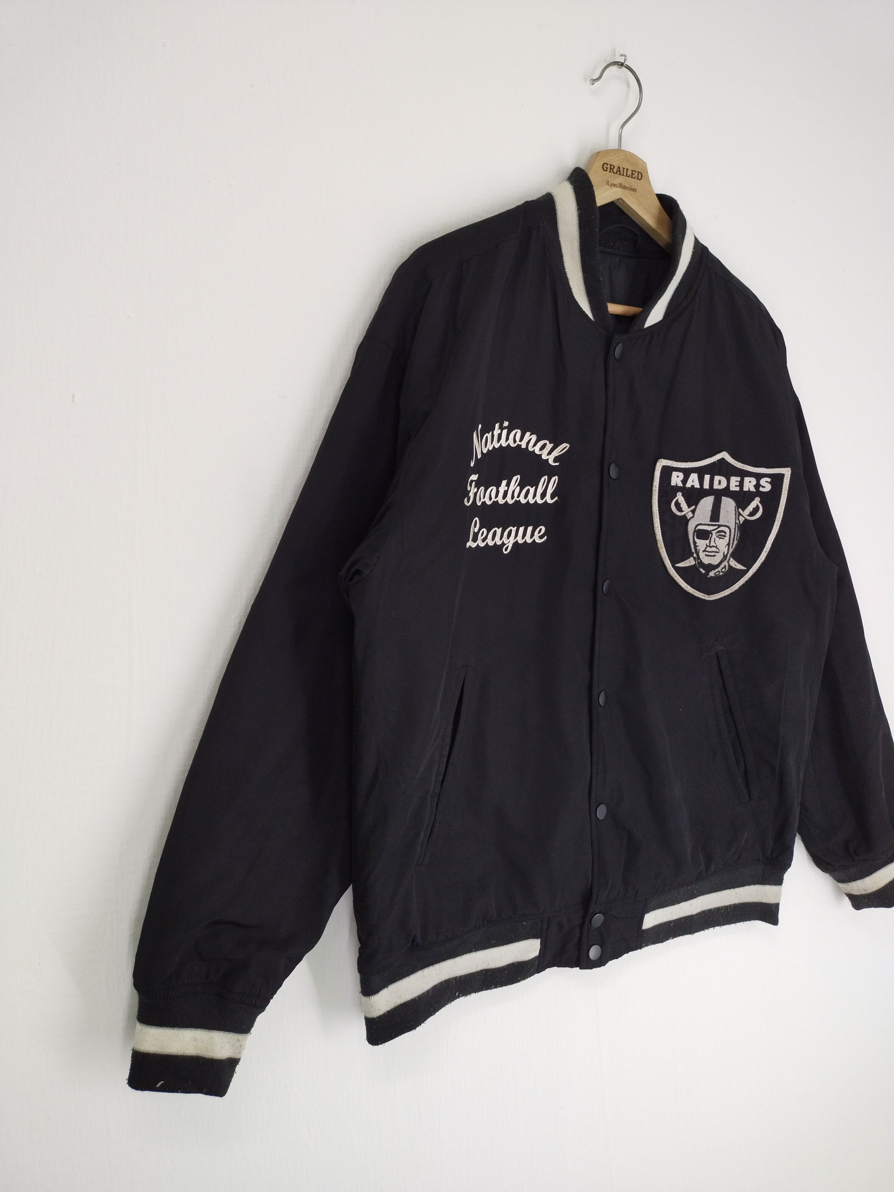 NFL VINTAGE NFL RAIDERS BOMBER JACKET Size US L / EU 52-54 / 3 - 2 Thumbnail