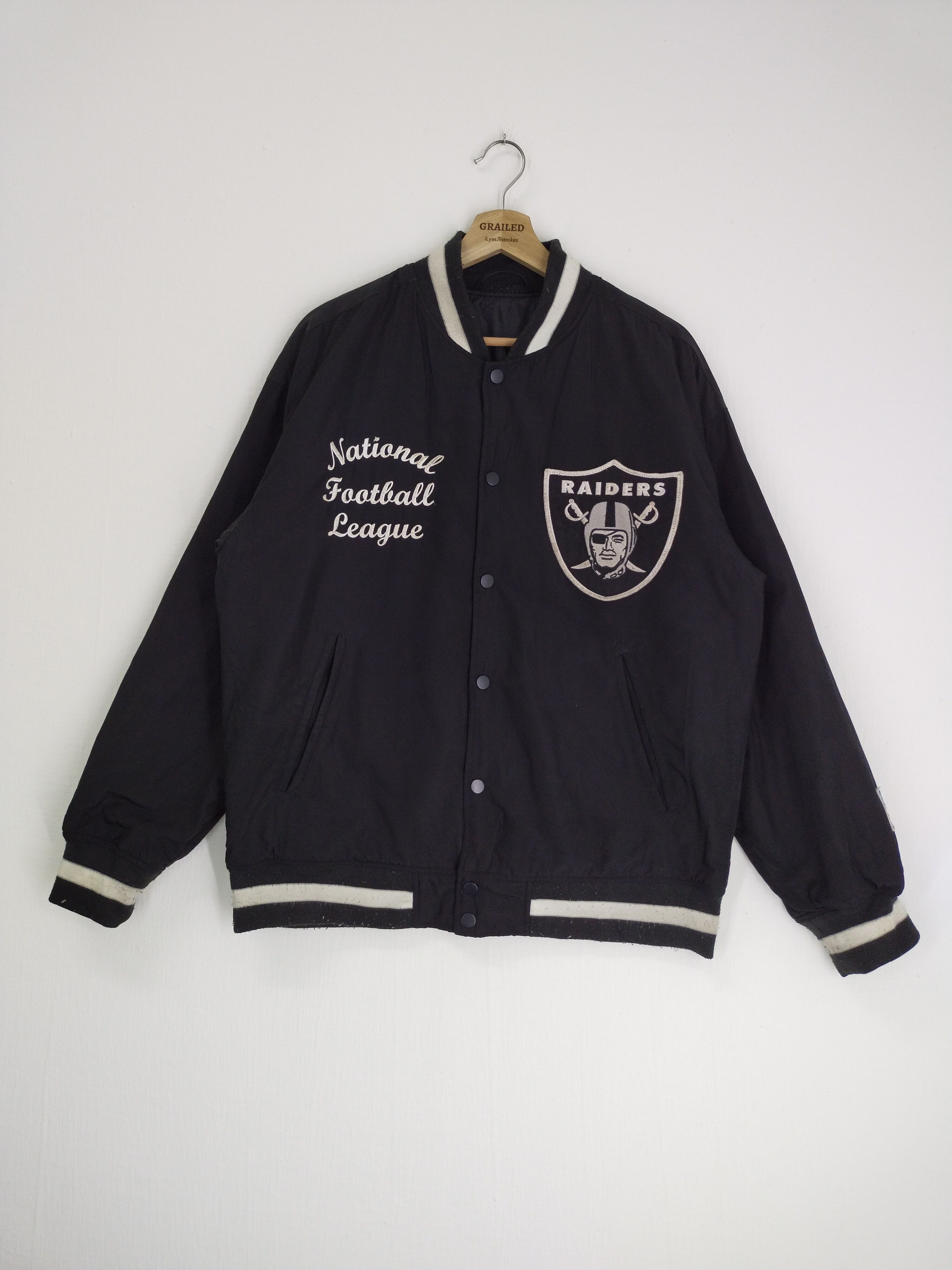 NFL VINTAGE NFL RAIDERS BOMBER JACKET Size US L / EU 52-54 / 3 - 4 Thumbnail