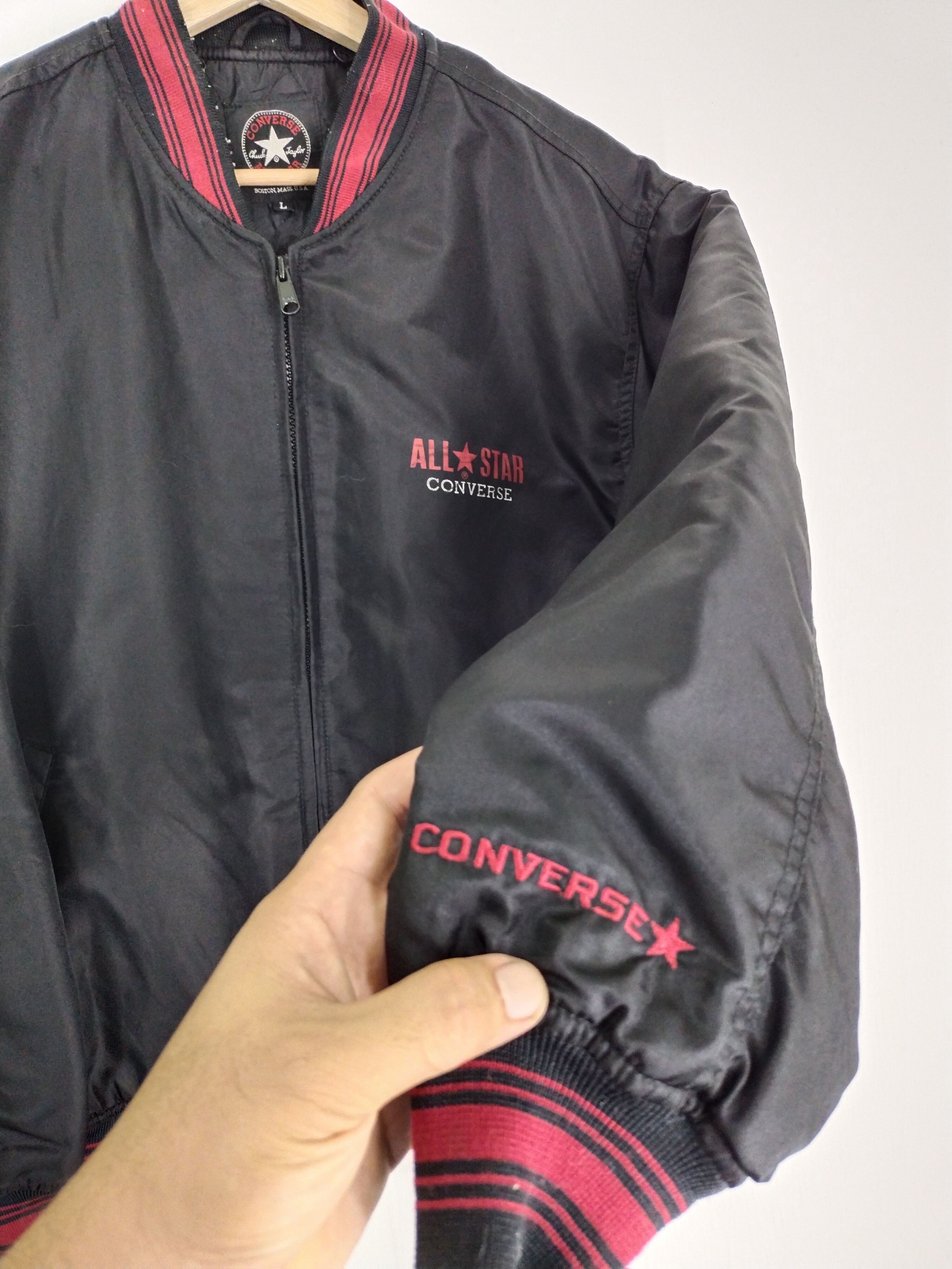 Converse × Vintage VINTAGE CONVERSE BOMBER VARSITY JACKET Size US L / EU 52-54 / 3 - 4 Thumbnail