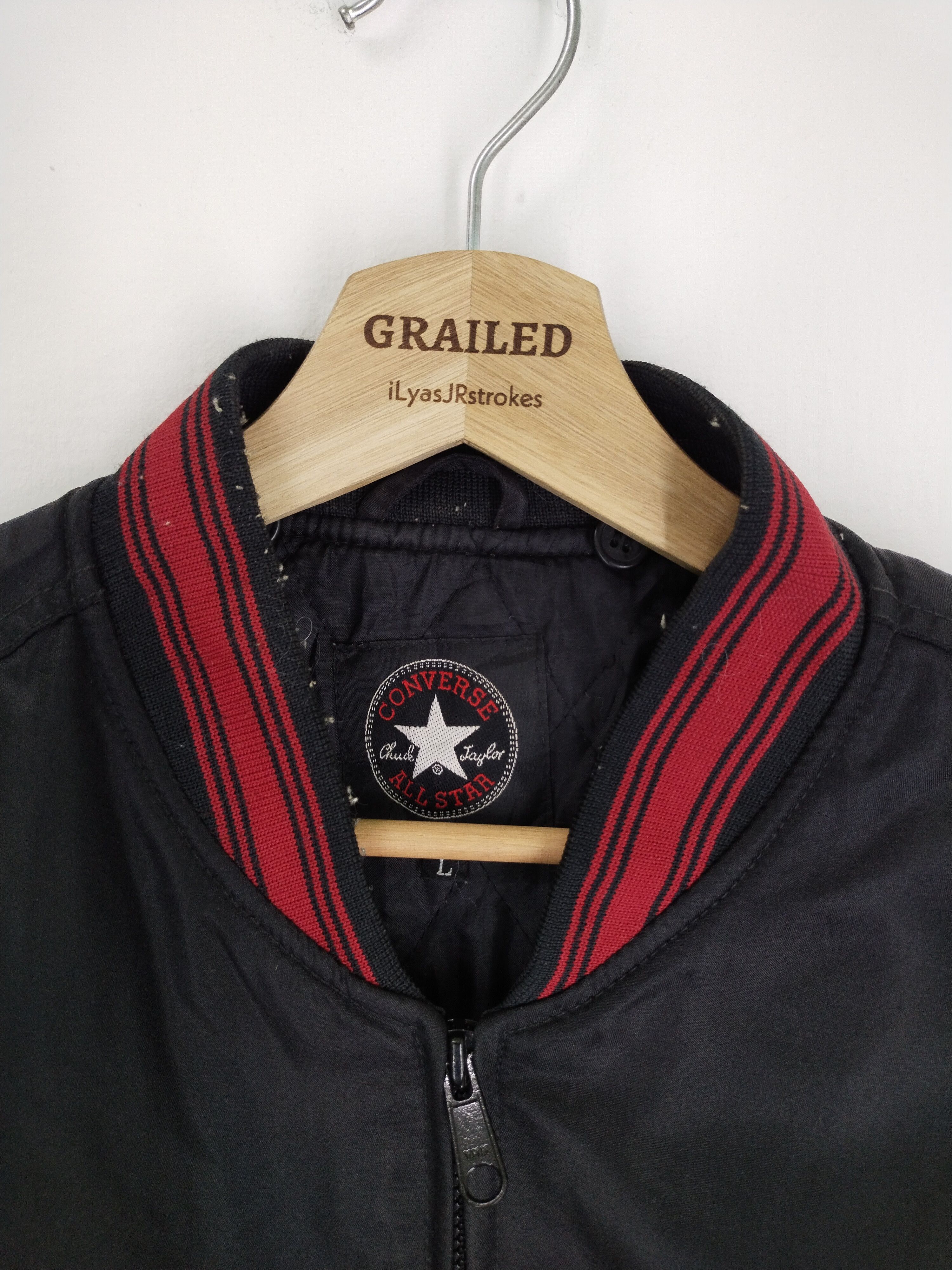 Converse × Vintage VINTAGE CONVERSE BOMBER VARSITY JACKET Size US L / EU 52-54 / 3 - 19 Thumbnail