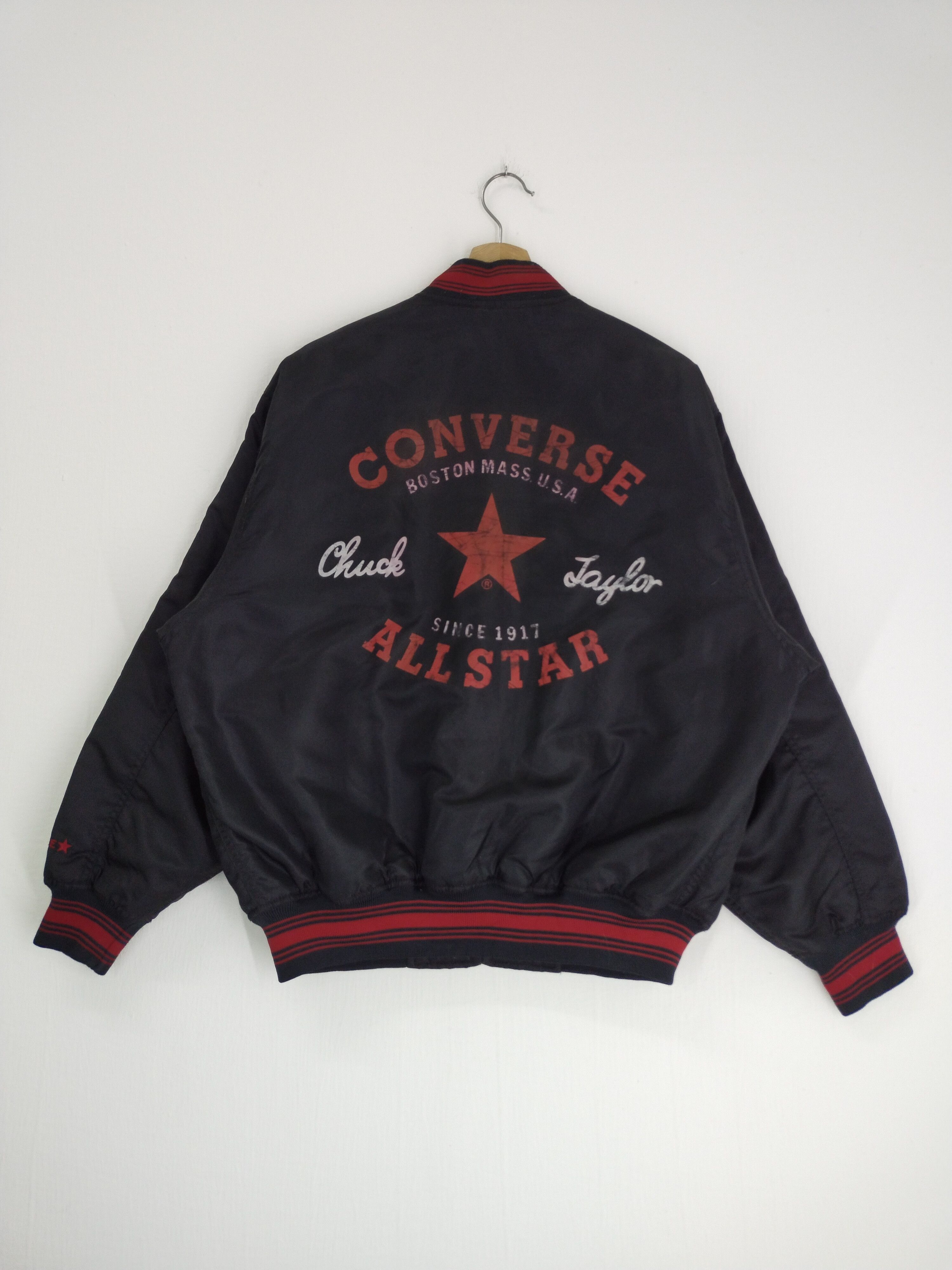 Converse × Vintage VINTAGE CONVERSE BOMBER VARSITY JACKET Size US L / EU 52-54 / 3 - 11 Thumbnail