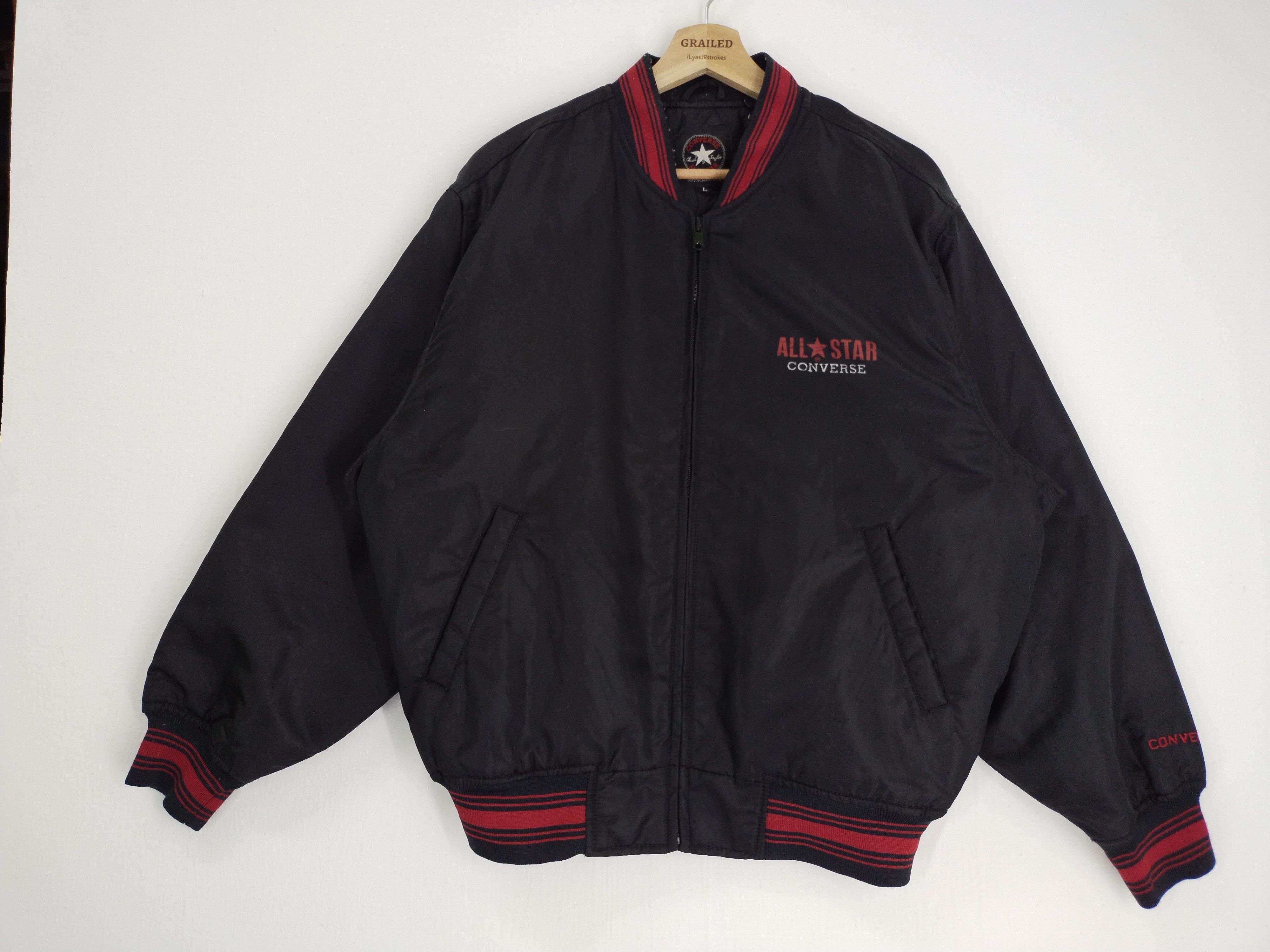 Converse × Vintage VINTAGE CONVERSE BOMBER VARSITY JACKET Size US L / EU 52-54 / 3 - 3 Thumbnail