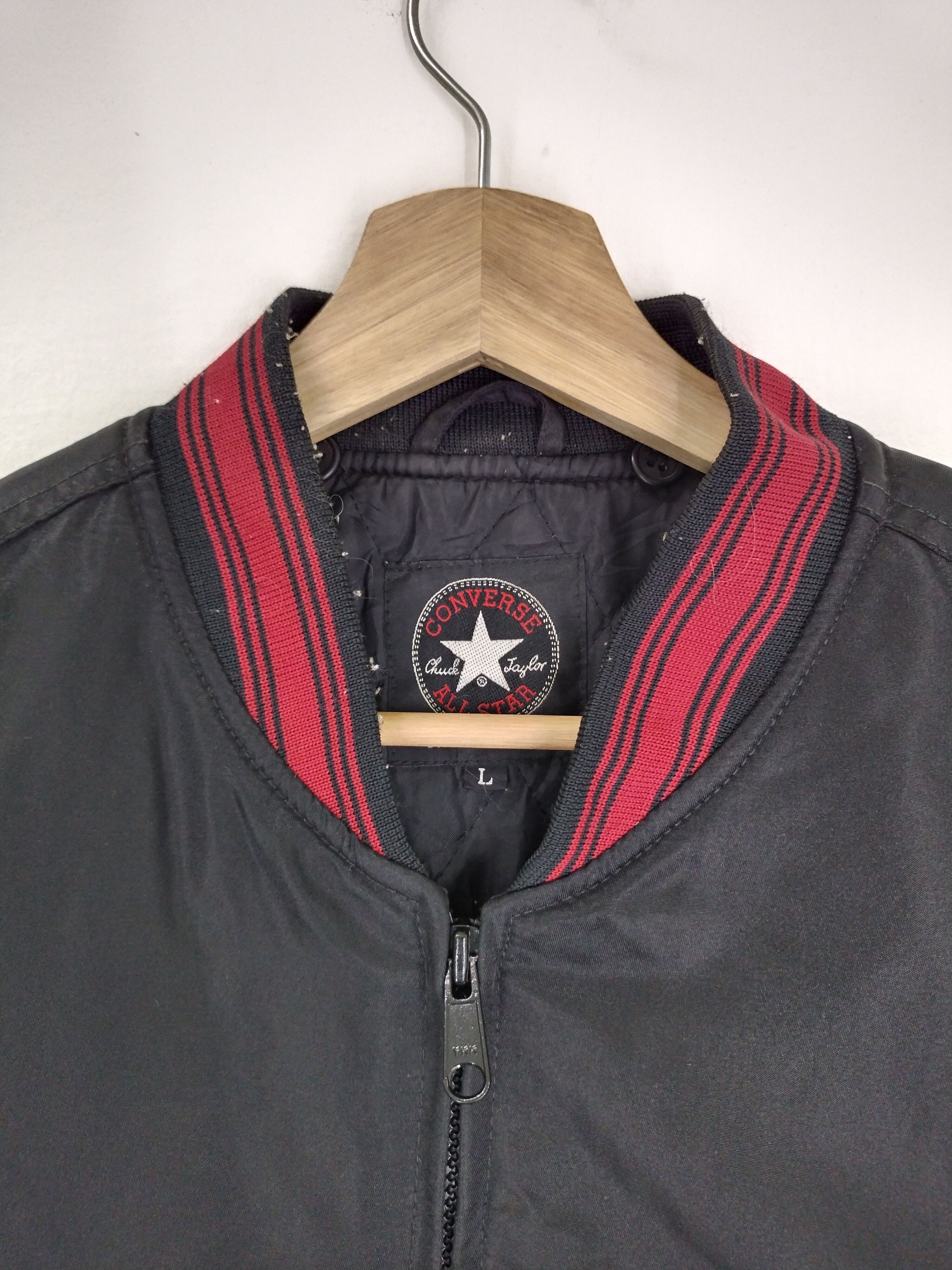 Converse × Vintage VINTAGE CONVERSE BOMBER VARSITY JACKET Size US L / EU 52-54 / 3 - 8 Thumbnail