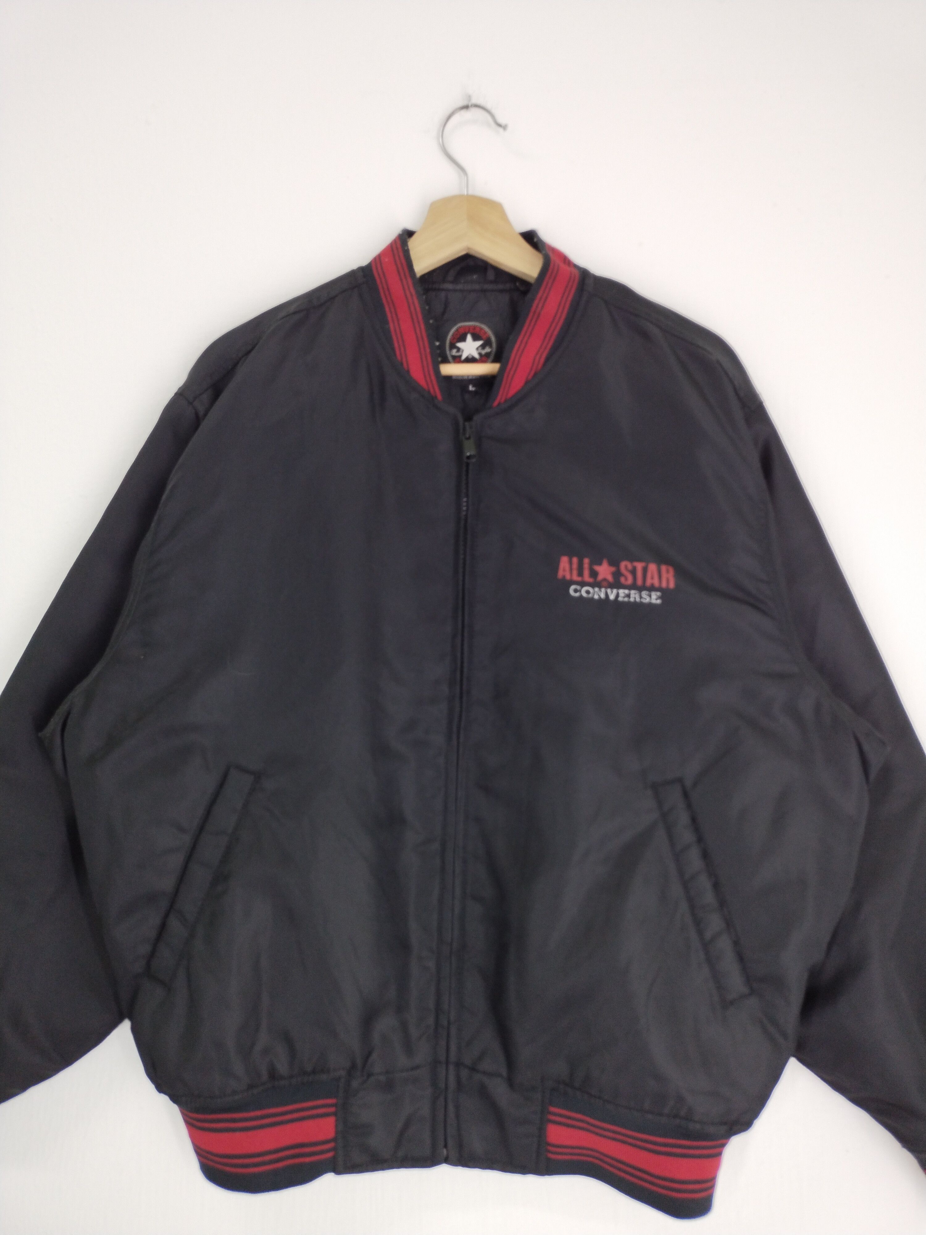 Converse × Vintage VINTAGE CONVERSE BOMBER VARSITY JACKET Size US L / EU 52-54 / 3 - 1 Thumbnail