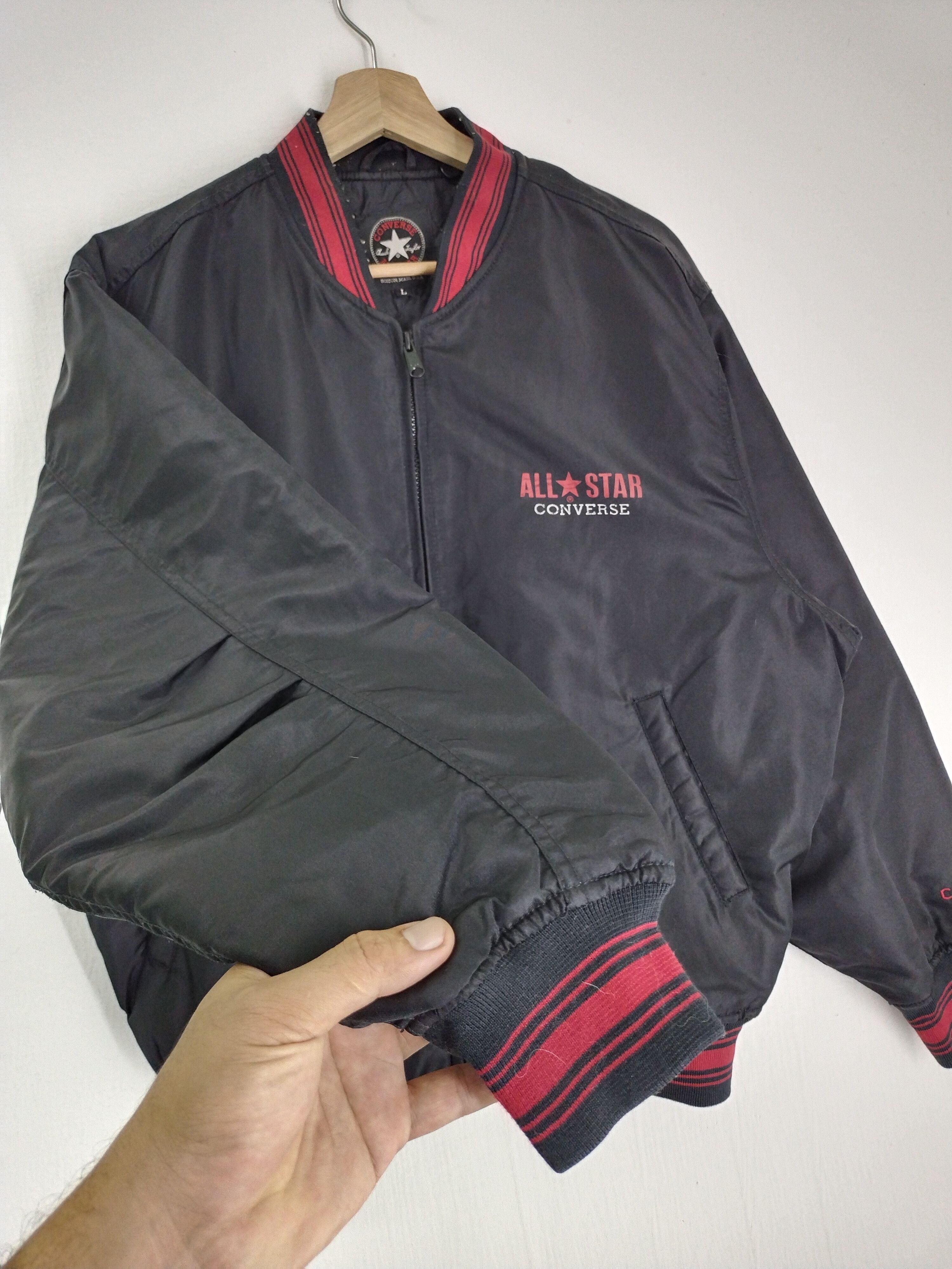 Converse × Vintage VINTAGE CONVERSE BOMBER VARSITY JACKET Size US L / EU 52-54 / 3 - 5 Thumbnail