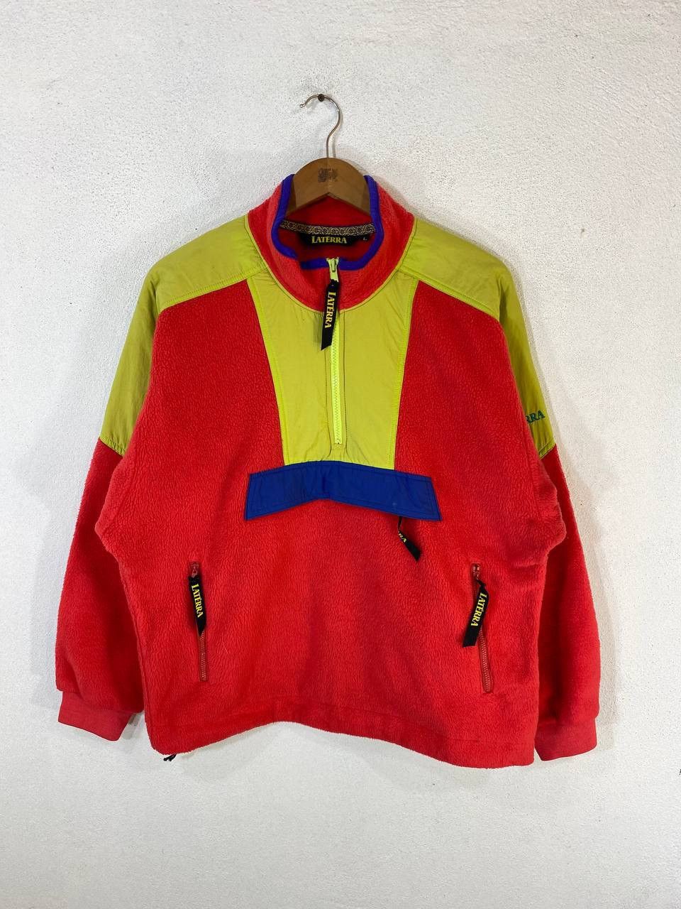 Laterra Fleece Half Zipper Sweater Multicolour Design