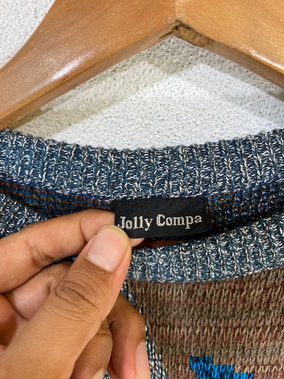 Aran Isles Knitwear Vintage Multicolour Jolly Compa Knitted Sweatshirt Size US L / EU 52-54 / 3 - 8 Thumbnail