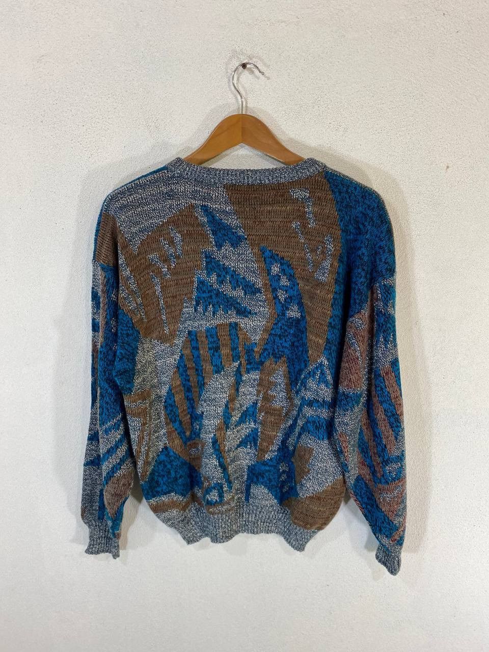 Aran Isles Knitwear Vintage Multicolour Jolly Compa Knitted Sweatshirt Size US L / EU 52-54 / 3 - 2 Thumbnail