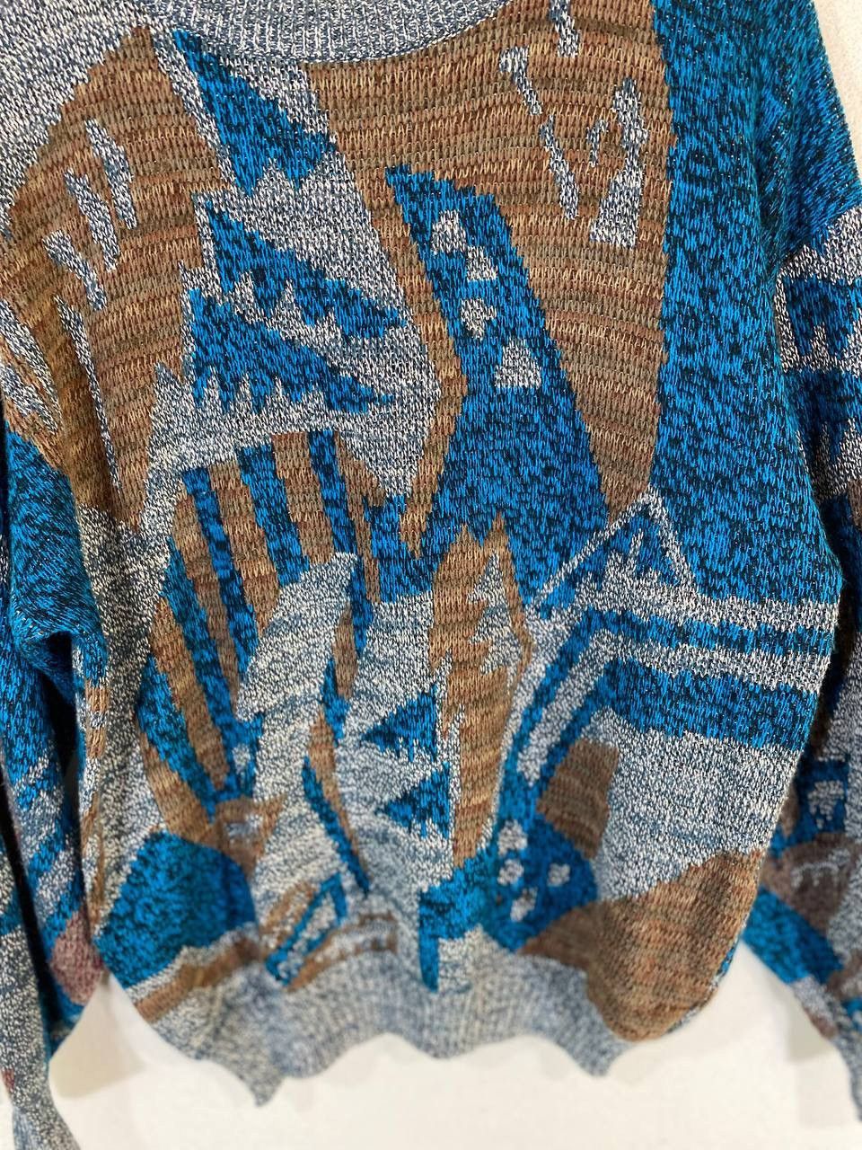 Aran Isles Knitwear Vintage Multicolour Jolly Compa Knitted Sweatshirt Size US L / EU 52-54 / 3 - 5 Thumbnail