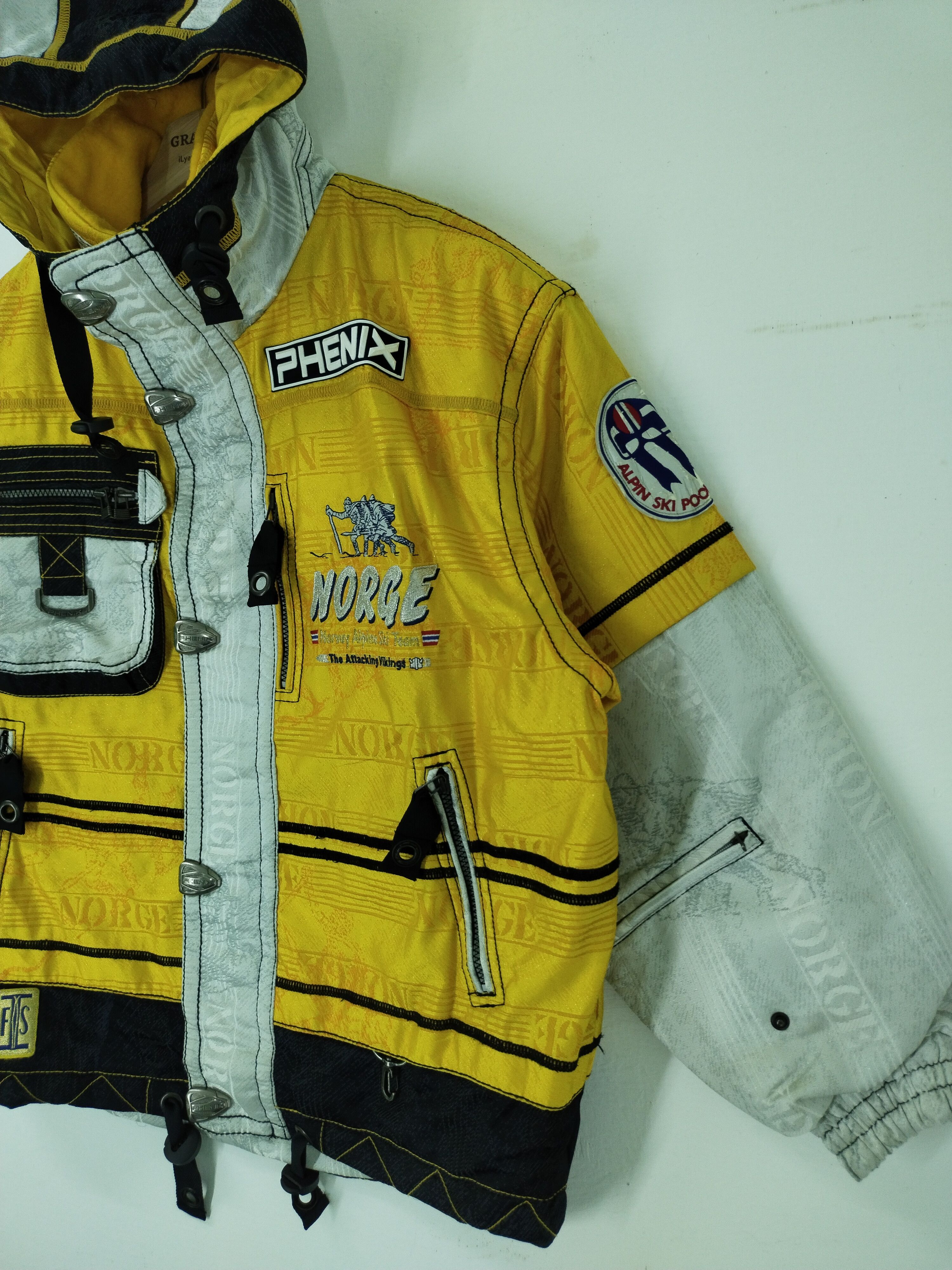 Phenix Vintage Phenix - Alpine Team Ski Attacking Vikings Jacket Size US L / EU 52-54 / 3 - 3 Thumbnail