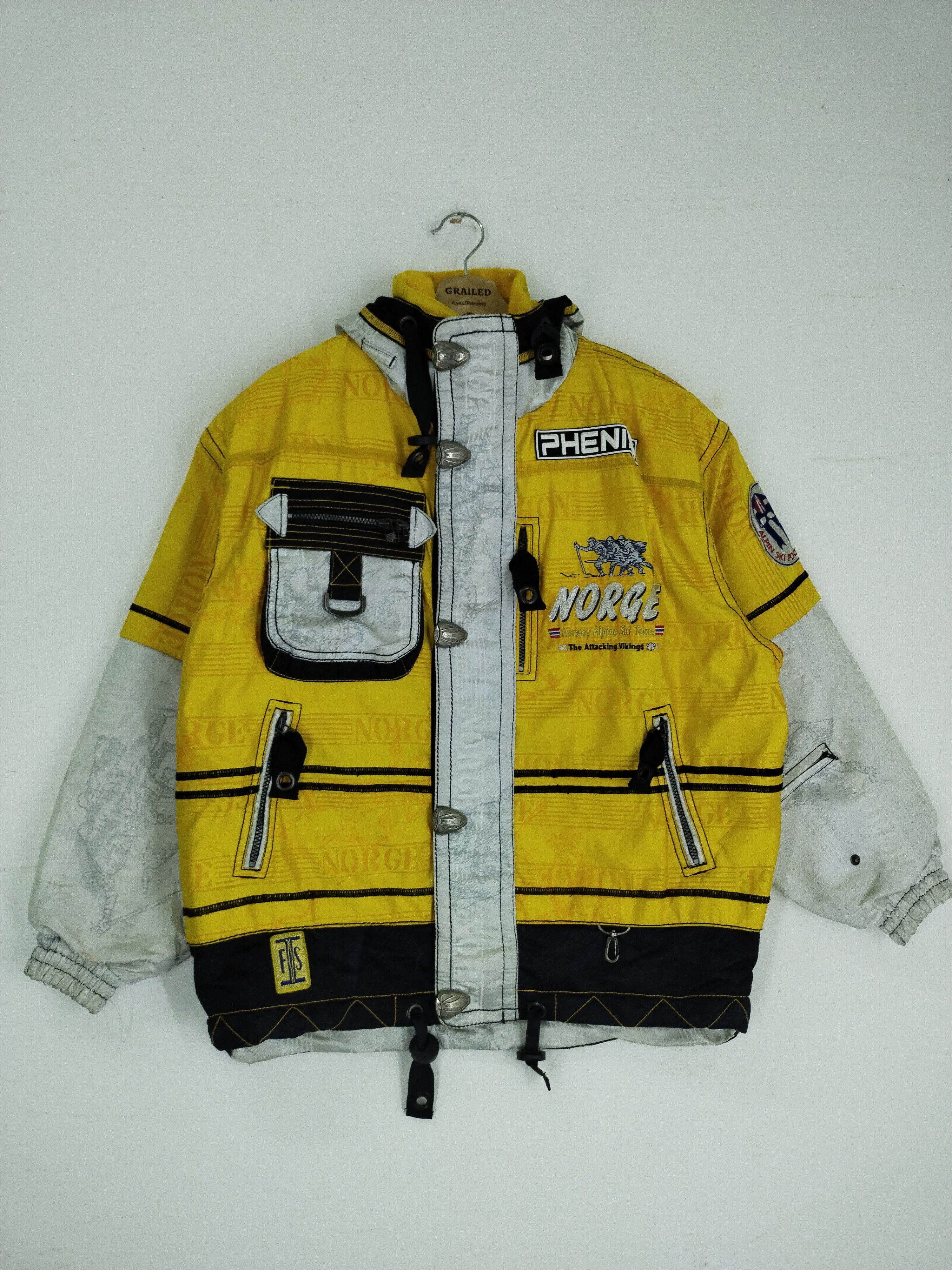 Phenix Vintage Phenix - Alpine Team Ski Attacking Vikings Jacket Size US L / EU 52-54 / 3 - 4 Thumbnail