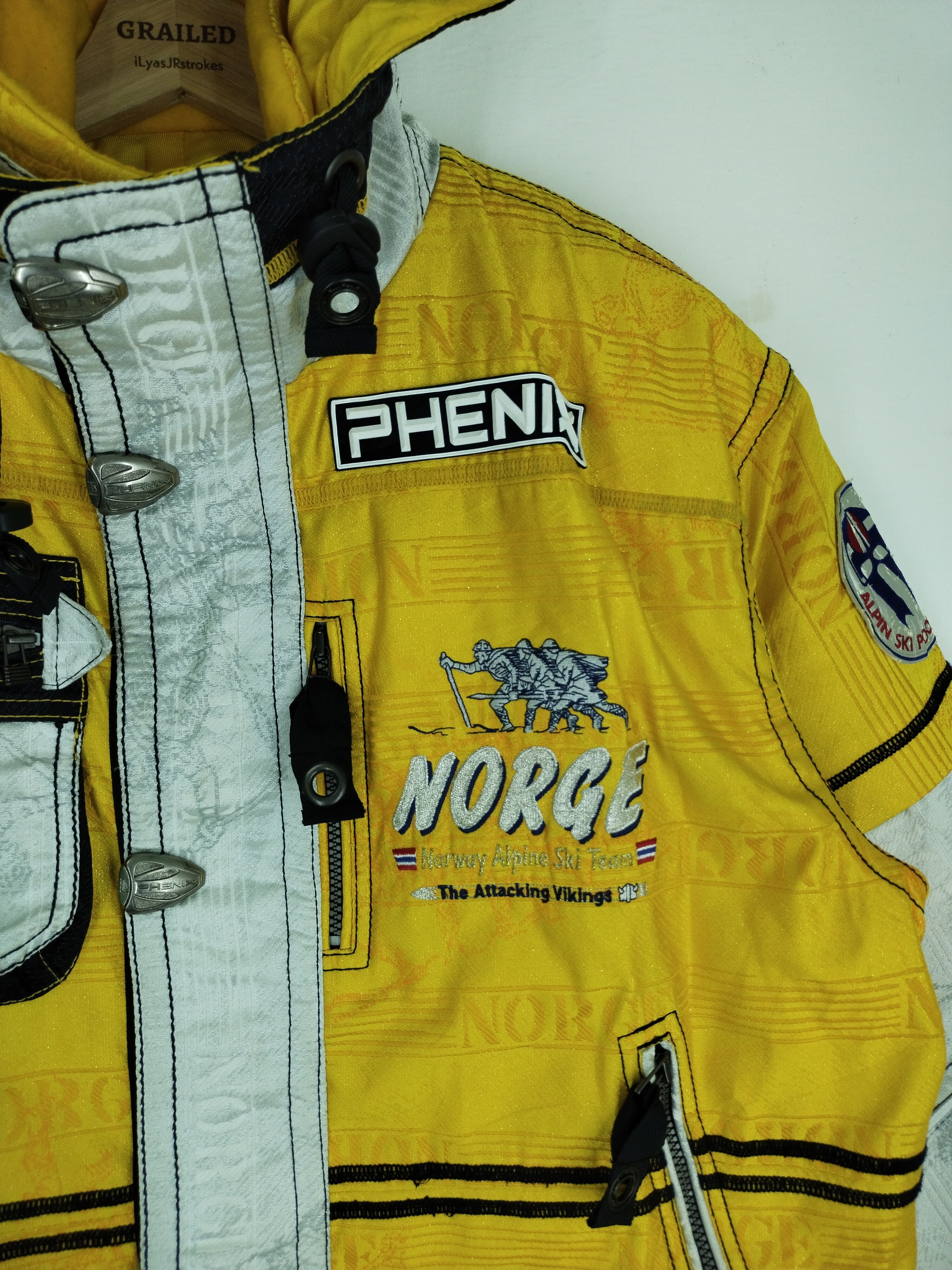 Phenix Vintage Phenix - Alpine Team Ski Attacking Vikings Jacket Size US L / EU 52-54 / 3 - 10 Thumbnail