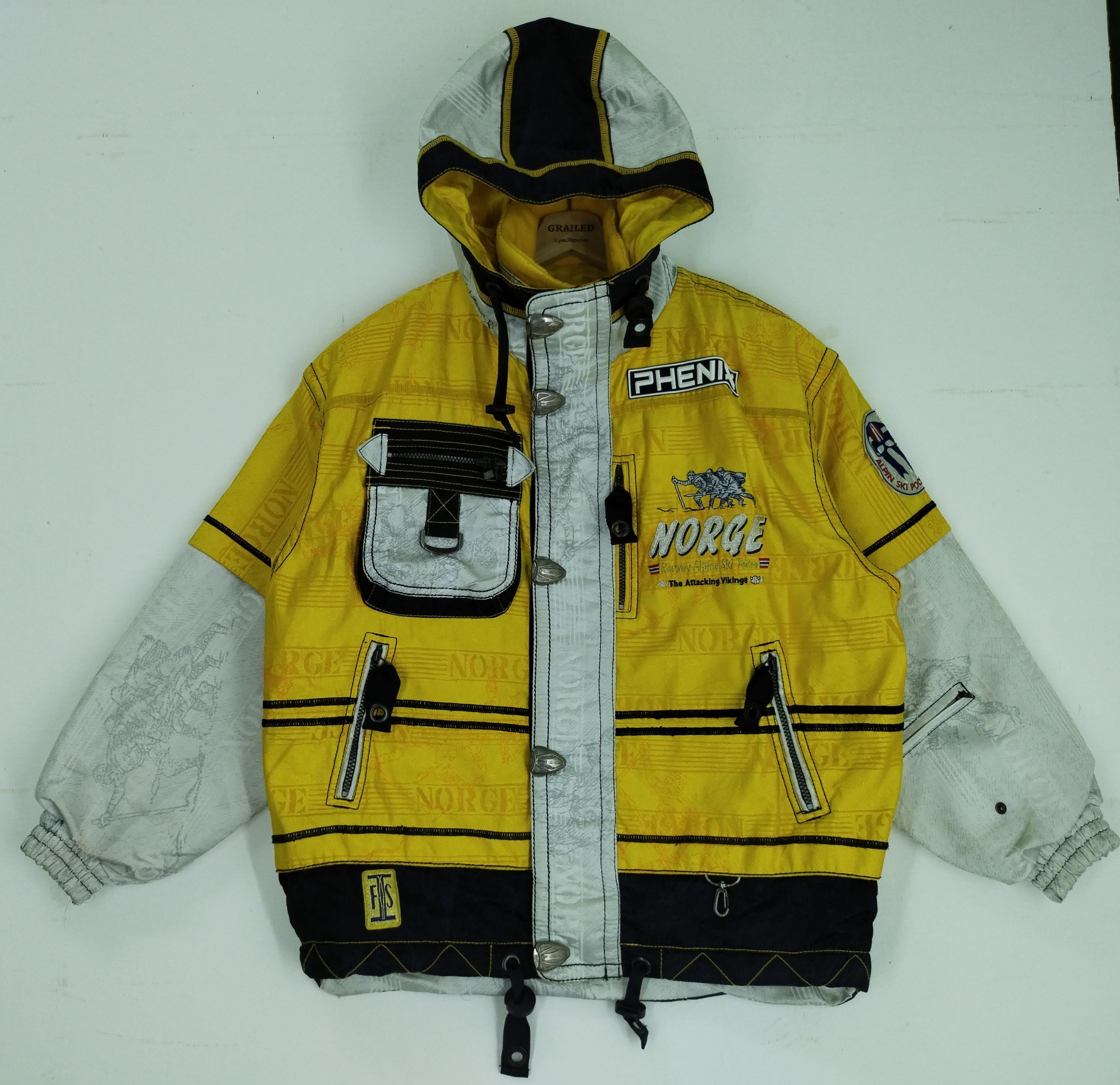 Phenix Vintage Phenix - Alpine Team Ski Attacking Vikings Jacket Size US L / EU 52-54 / 3 - 1 Thumbnail