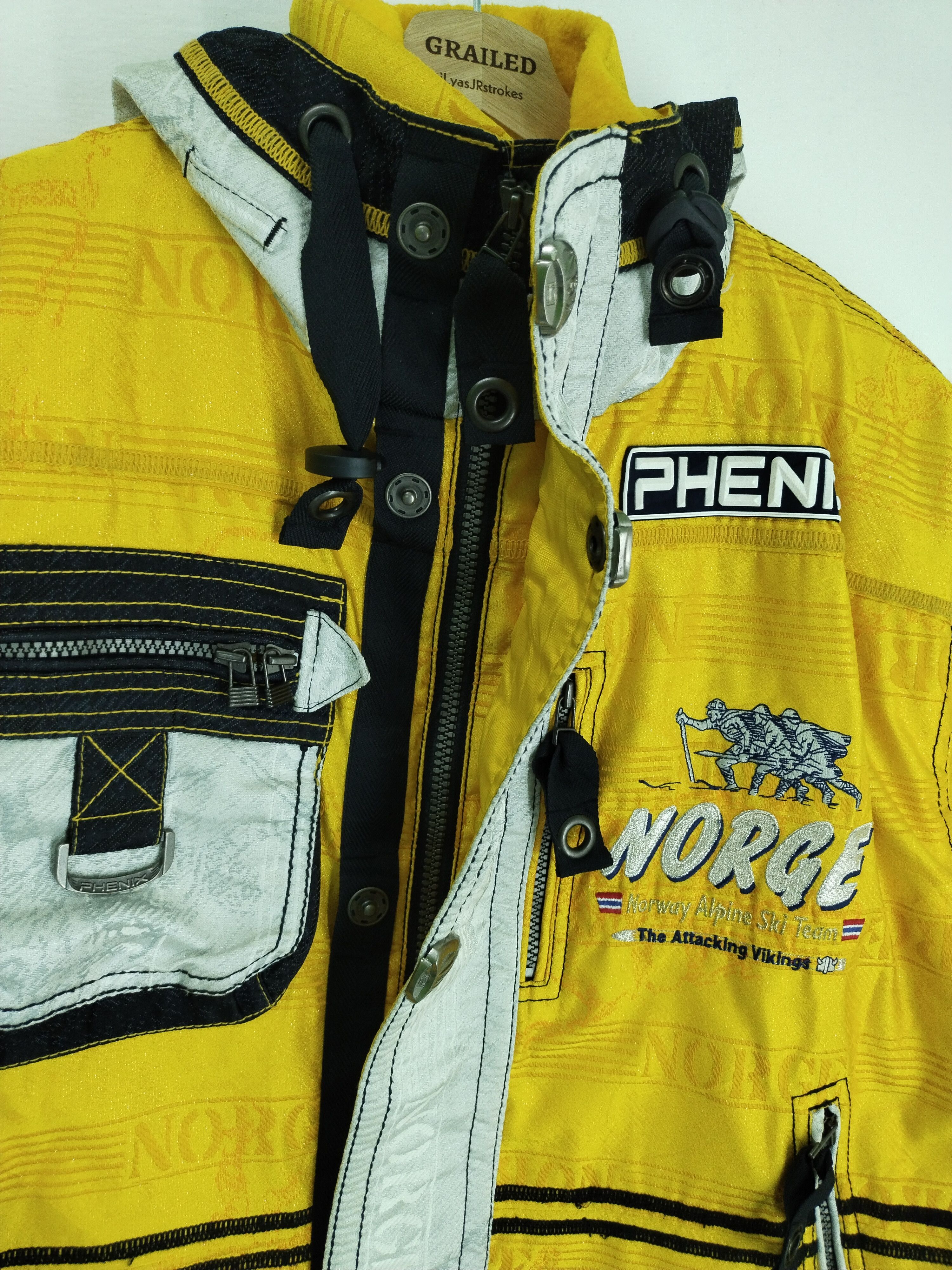 Phenix Vintage Phenix - Alpine Team Ski Attacking Vikings Jacket Size US L / EU 52-54 / 3 - 15 Thumbnail