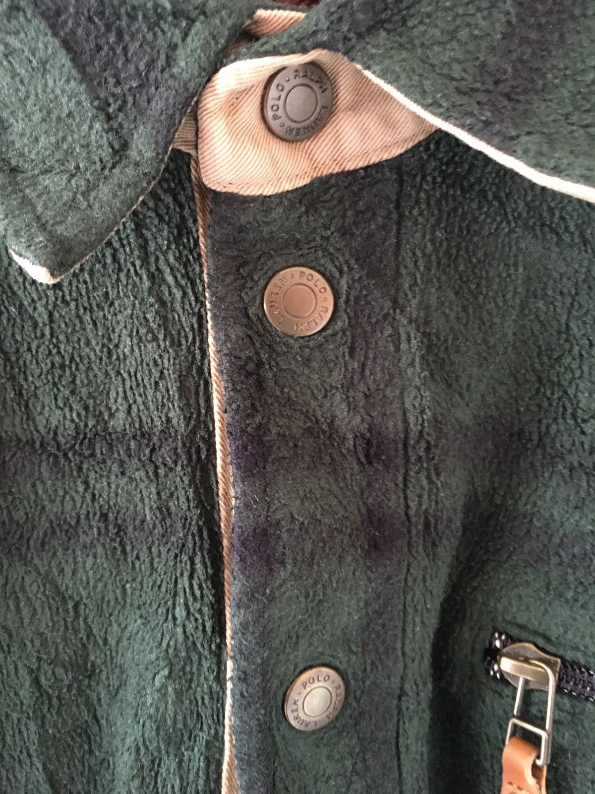 Polo Ralph Lauren Vtg Ralph Lauren Colar Button Fleece Sweatshirt Size US L / EU 52-54 / 3 - 6 Thumbnail