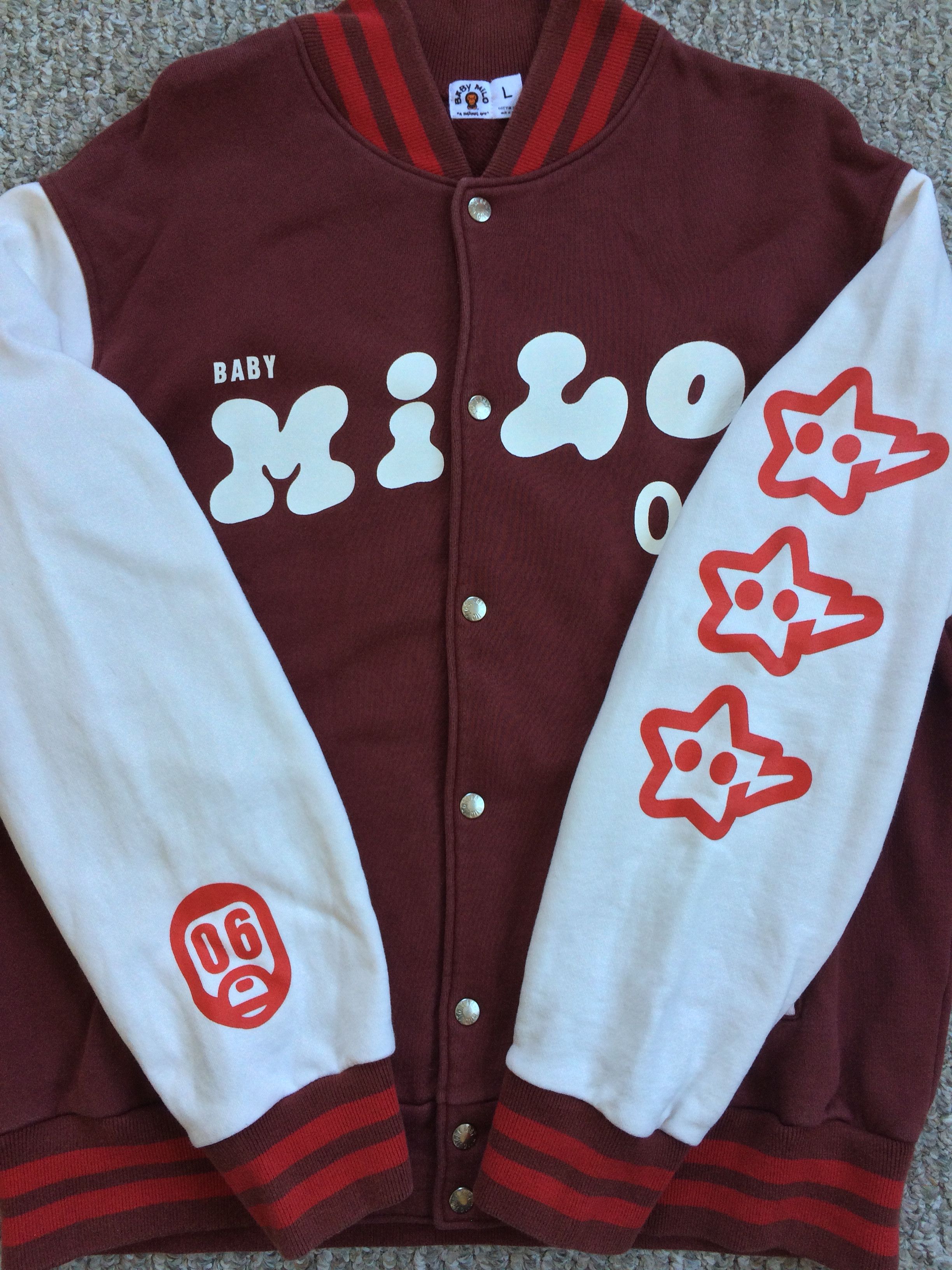 Bape F/W 2006 Baby Milo Varsity Jacket Size US L / EU 52-54 / 3 - 2 Thumbnail