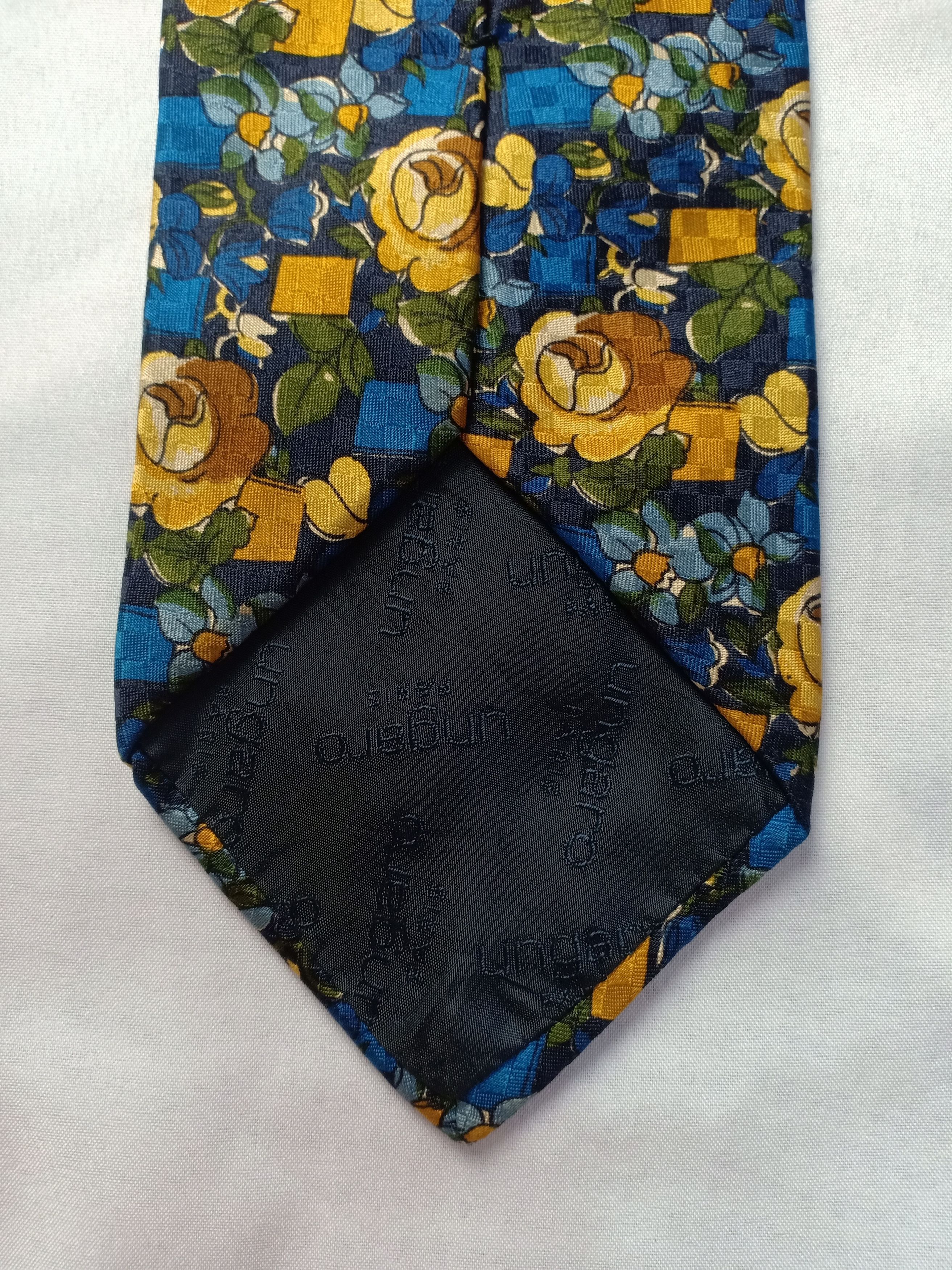 Ungaro Paris UNGARO Floral Nice Design Necktie Size ONE SIZE - 4 Thumbnail