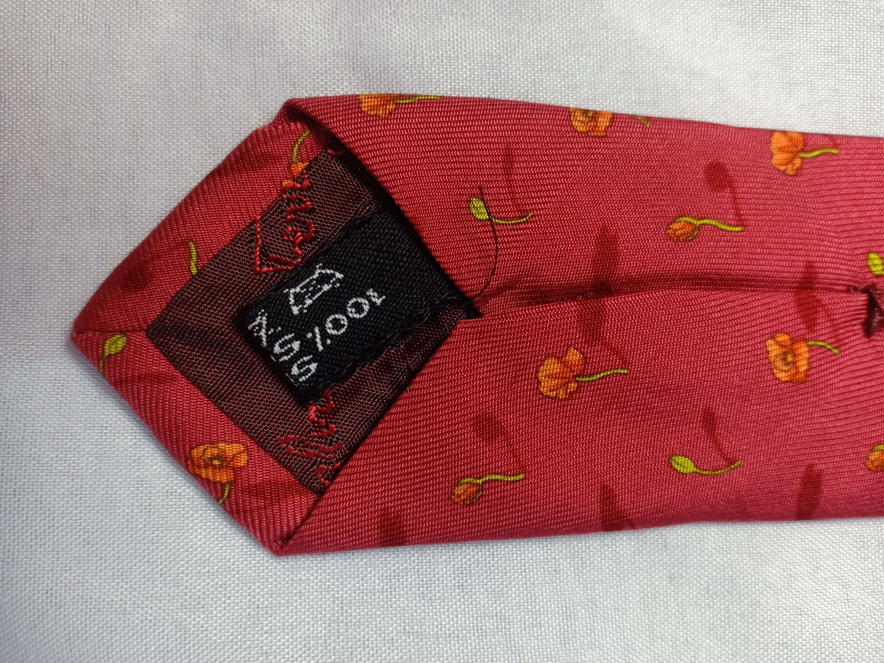 Salvatore Ferragamo Salvatore Ferragamo Neck Tie Floral Design Italy Size ONE SIZE - 8 Thumbnail