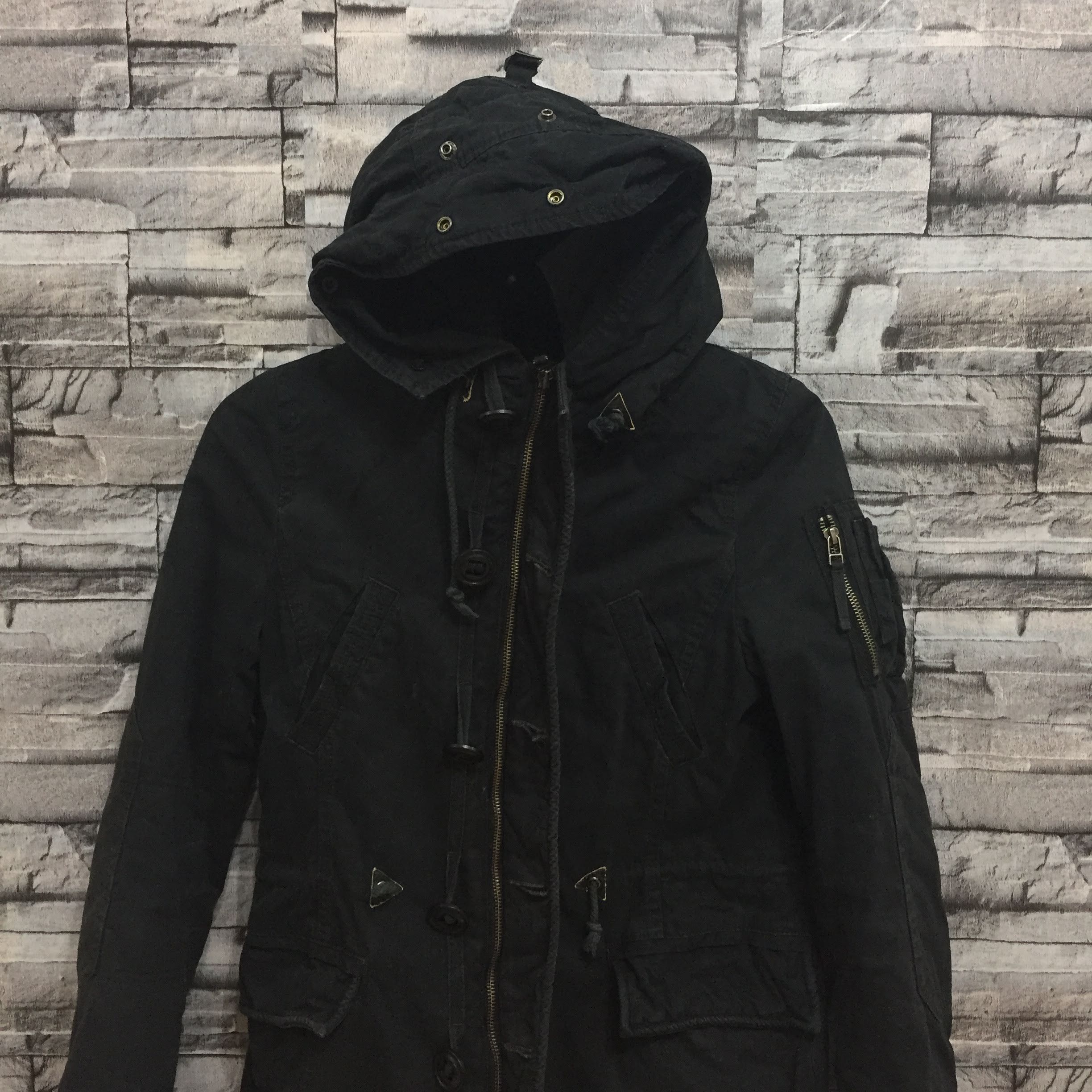 Japanese Brand Vintage Moussy Jacket parka hoodie size 2 fit S Size US S / EU 44-46 / 1 - 2 Thumbnail