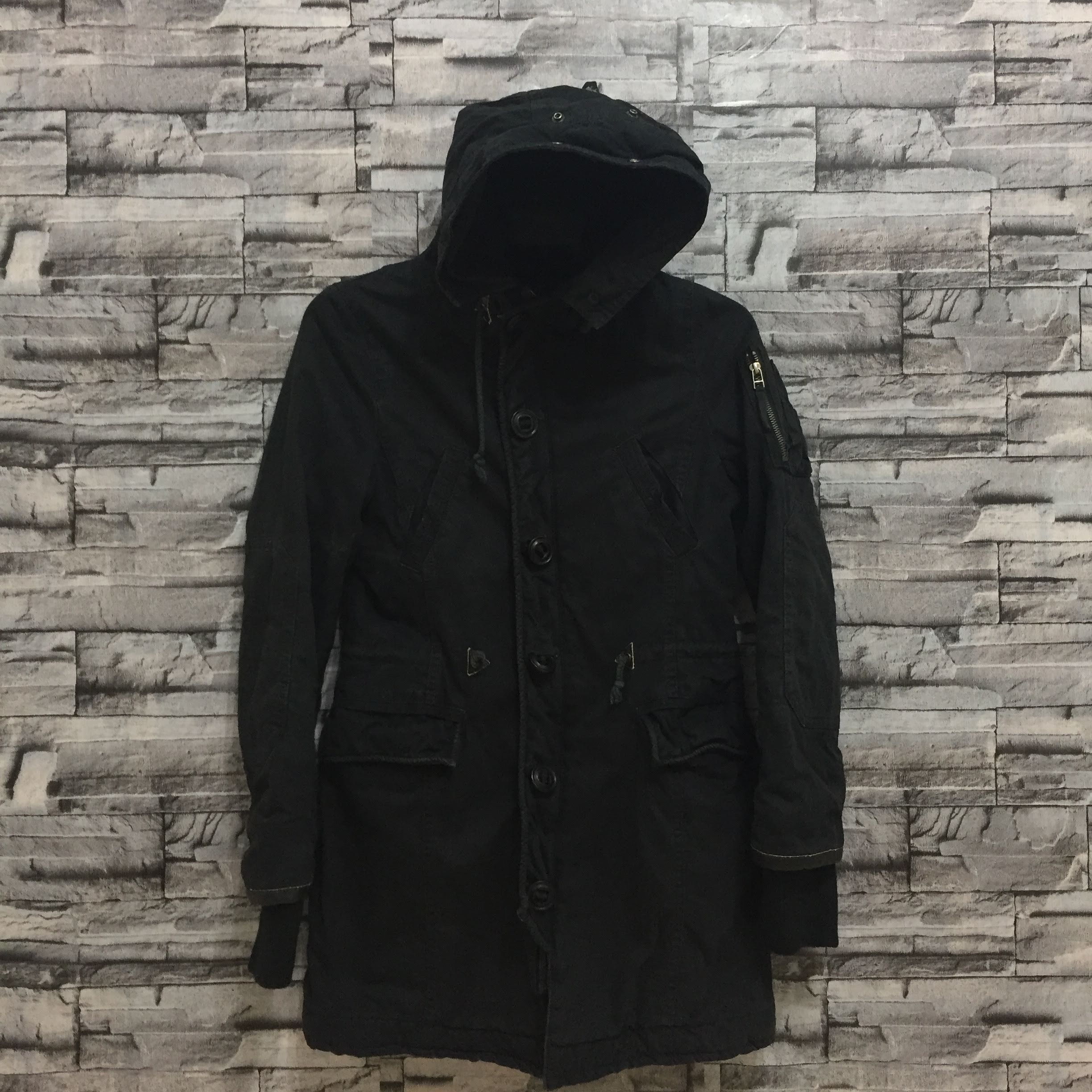 Japanese Brand Vintage Moussy Jacket parka hoodie size 2 fit S Size US S / EU 44-46 / 1 - 1 Thumbnail