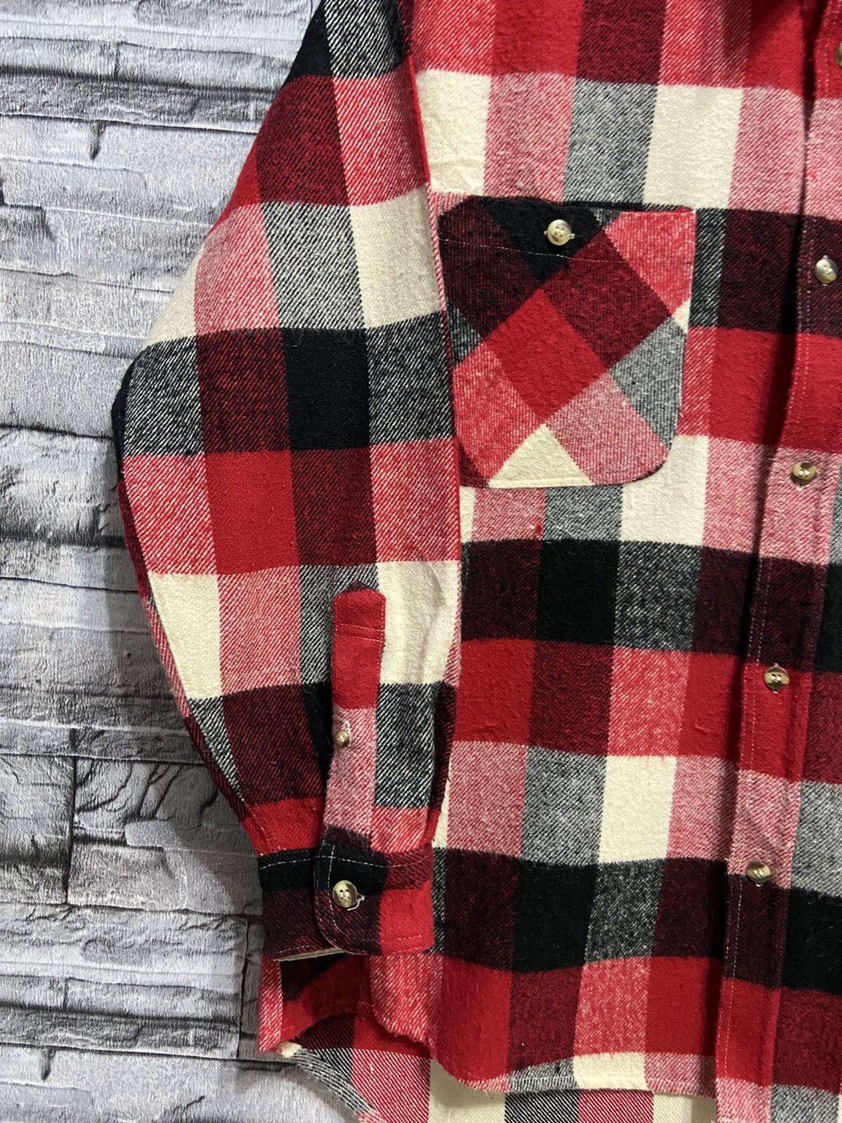 Flannel Vintage Pract Studio Flannel double pocket plaid M fit L Size US L / EU 52-54 / 3 - 4 Thumbnail