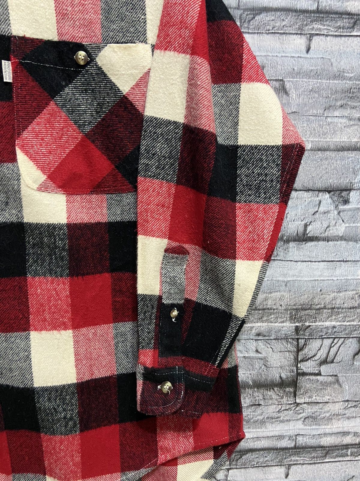 Flannel Vintage Pract Studio Flannel double pocket plaid M fit L Size US L / EU 52-54 / 3 - 6 Thumbnail