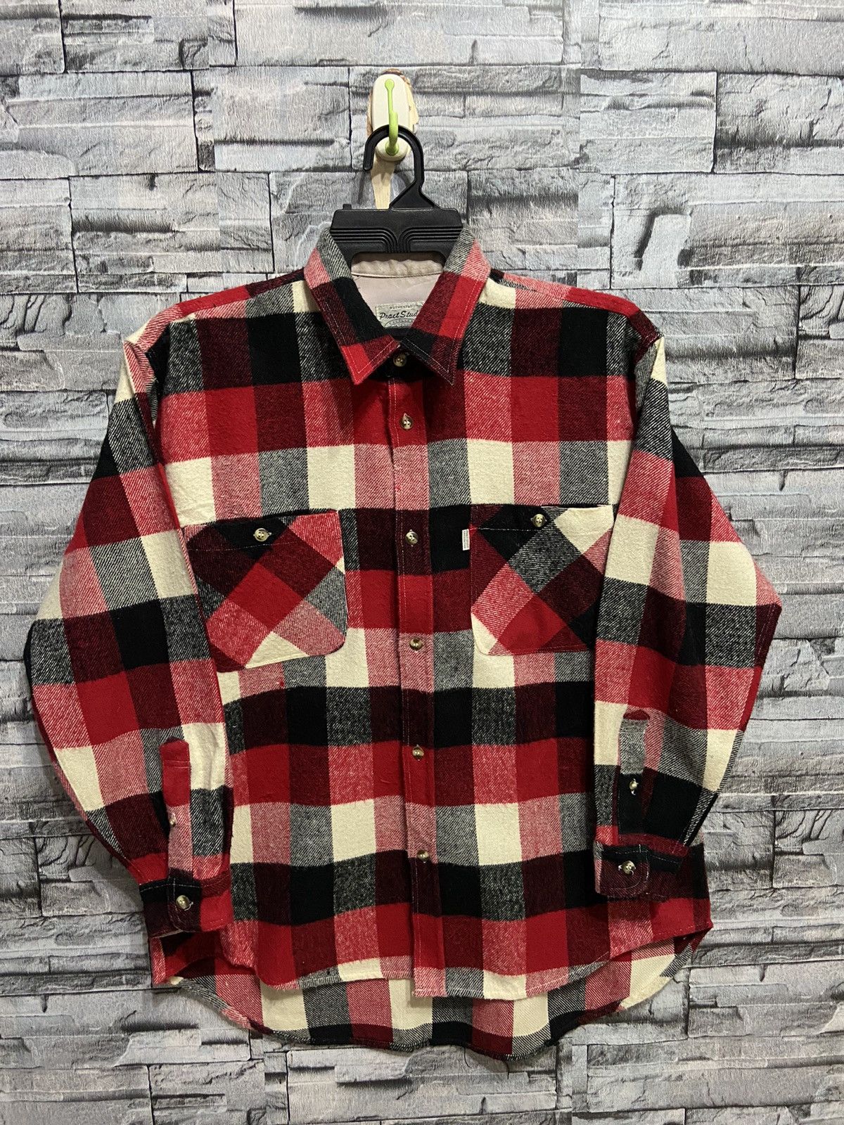 Flannel Vintage Pract Studio Flannel double pocket plaid M fit L Size US L / EU 52-54 / 3 - 1 Thumbnail