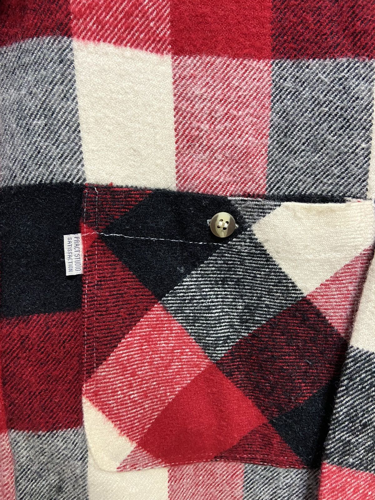 Flannel Vintage Pract Studio Flannel double pocket plaid M fit L Size US L / EU 52-54 / 3 - 5 Thumbnail