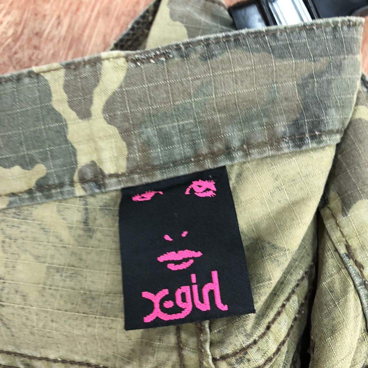 Japanese Brand DL Xgirl Military camo Multipocket Cargo Pants #2035 Size 29" - 13 Thumbnail