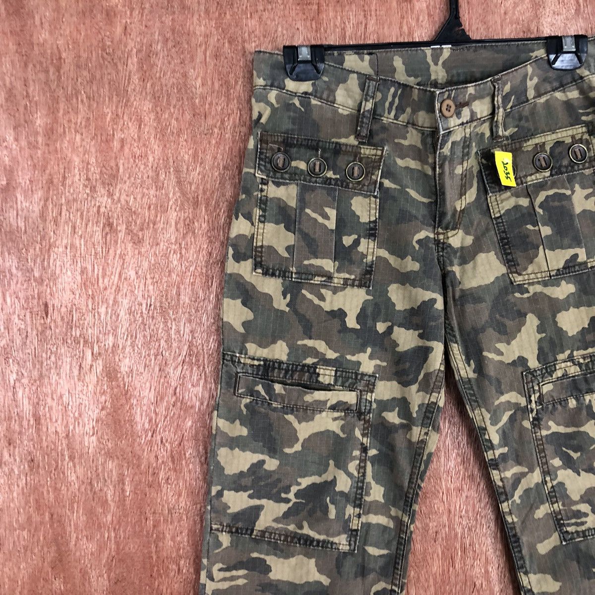 Japanese Brand DL Xgirl Military camo Multipocket Cargo Pants #2035 Size 29" - 6 Thumbnail