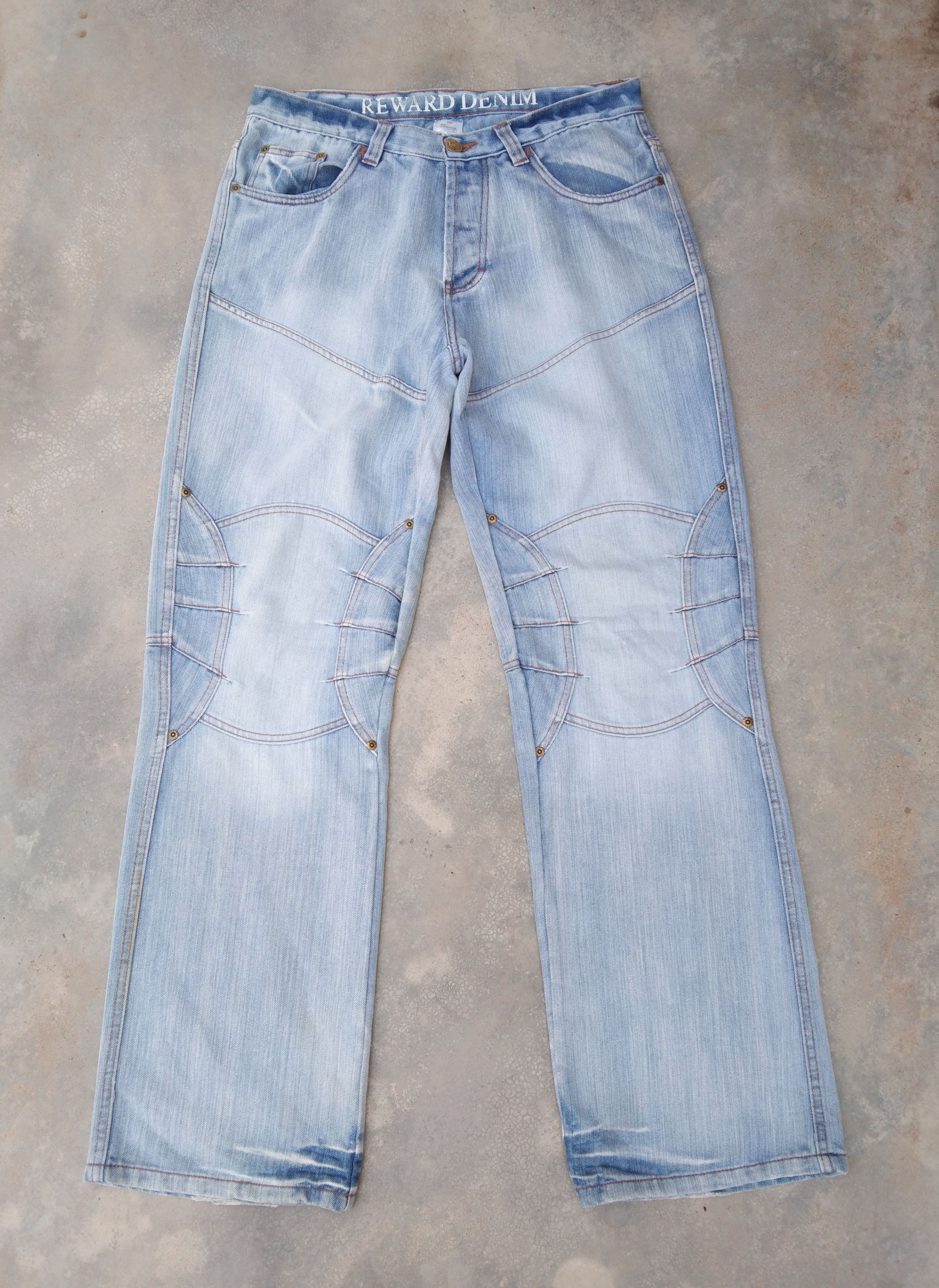 Jean Reward Denim Faded Blue Boot Cut Jeans 32x33 Size US 32 / EU 48 - 1 Thumbnail
