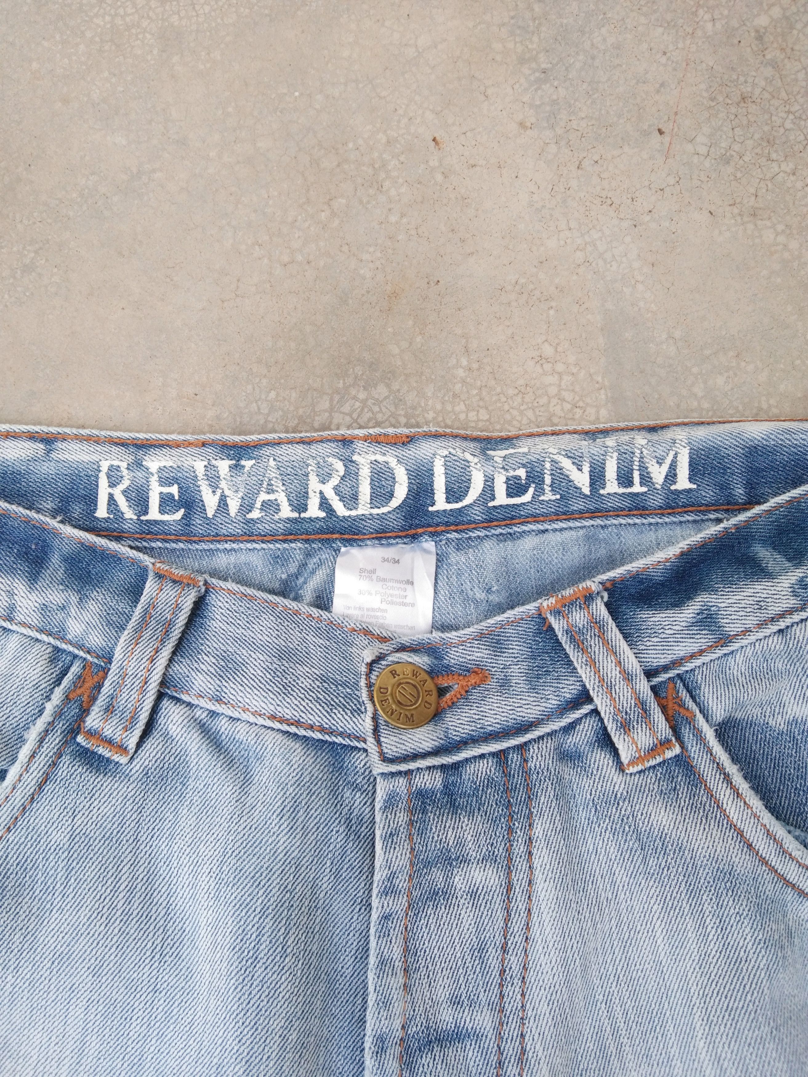 Jean Reward Denim Faded Blue Boot Cut Jeans 32x33 Size US 32 / EU 48 - 6 Thumbnail