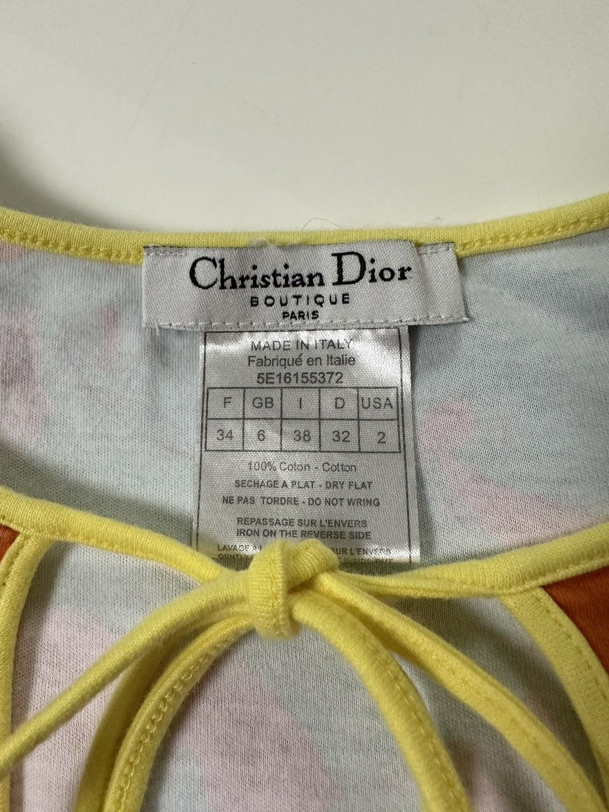 Dior CHRISTIAN DIOR Spring Summer 2005 Graphic Print T-Shirt Size XS / US 0-2 / IT 36-38 - 5 Thumbnail