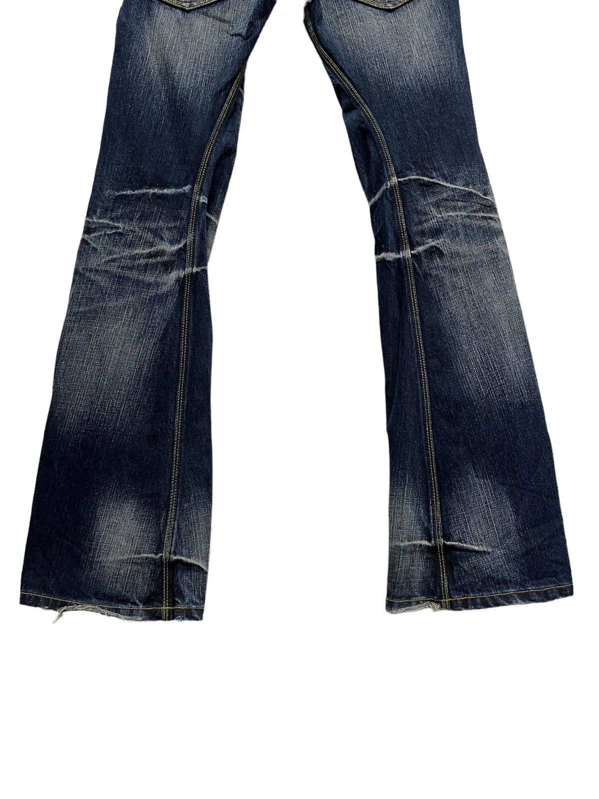 Nicole Club 🔥Vtg NICOLE CLUB FOR MEN Punk Whiskers Twisted Flare Denim Size US 31 - 12 Thumbnail