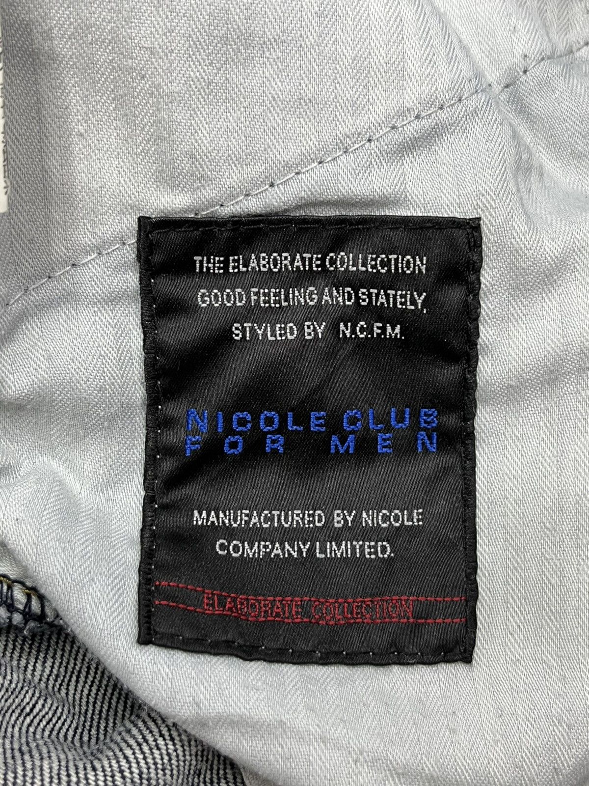 Nicole Club 🔥Vtg NICOLE CLUB FOR MEN Punk Whiskers Twisted Flare Denim Size US 31 - 15 Thumbnail
