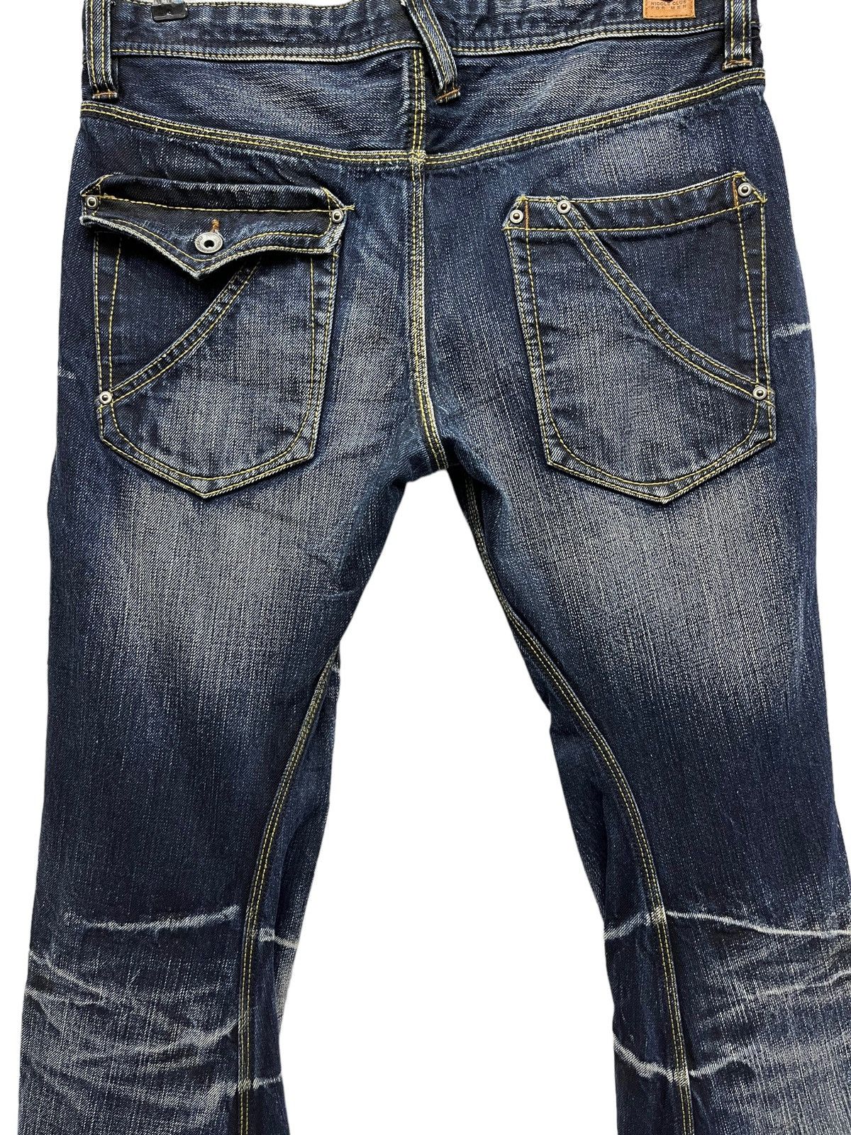 Nicole Club 🔥Vtg NICOLE CLUB FOR MEN Punk Whiskers Twisted Flare Denim Size US 31 - 13 Thumbnail