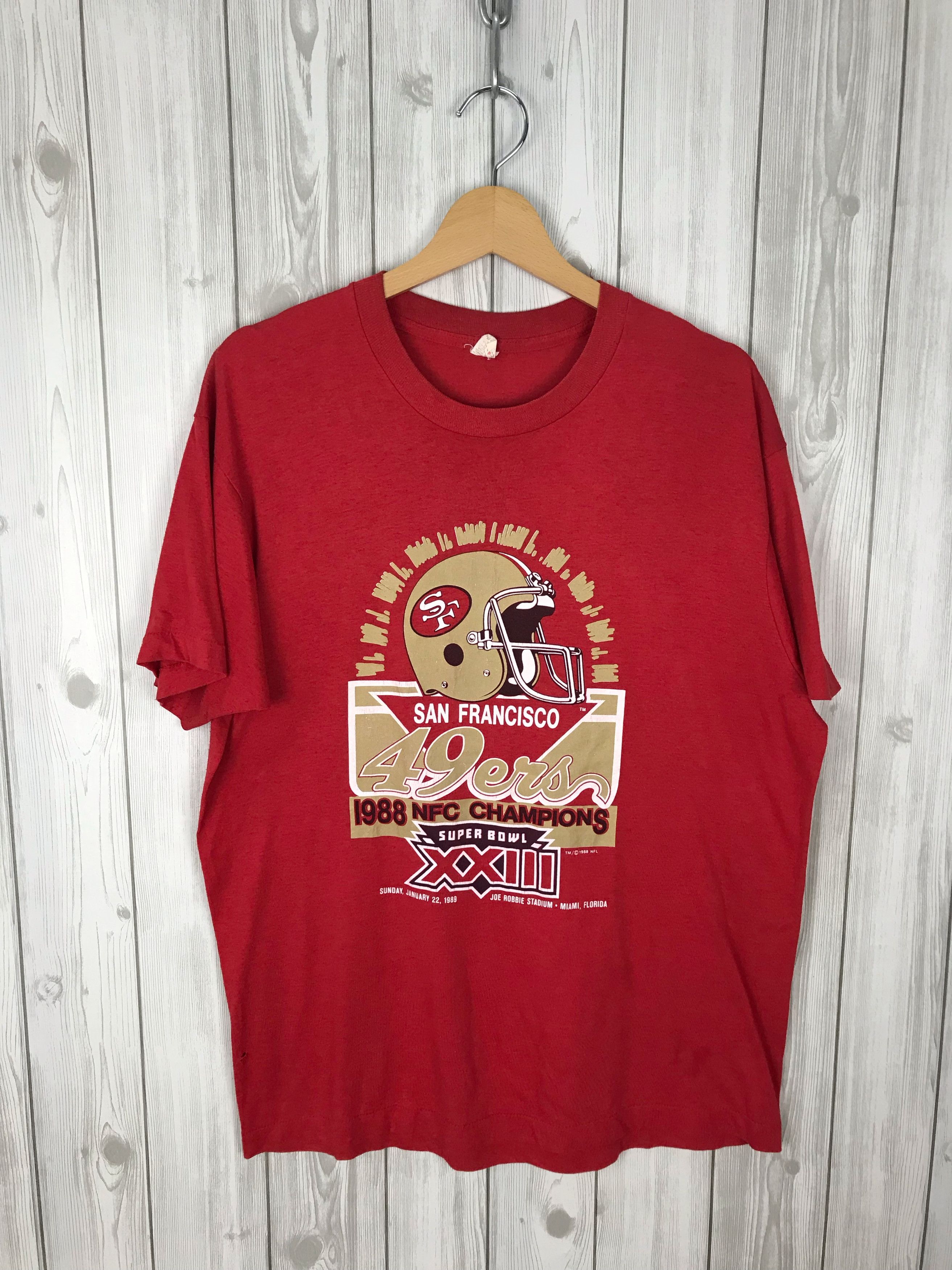 Sports Specialties Vintage 80s SAN FRANCISCO 49ERS Print Shirt Size US L / EU 52-54 / 3 - 2 Thumbnail