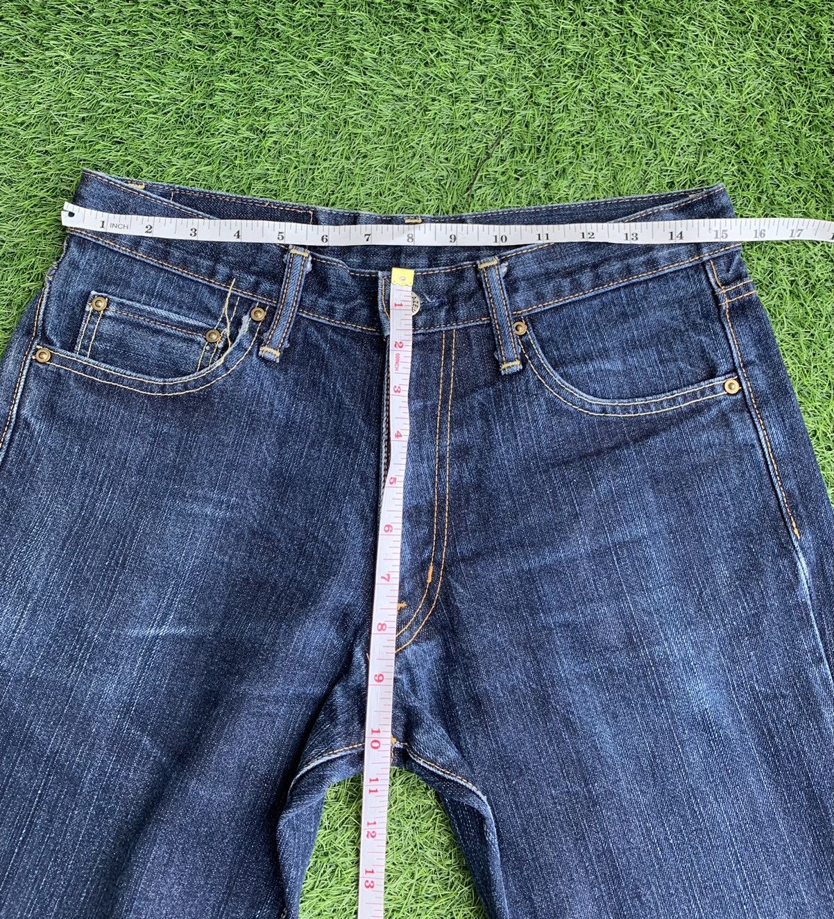 Japanese Brand Kamikaze Attack Japan Original Flare Denim Size US 30 / EU 46 - 12 Thumbnail